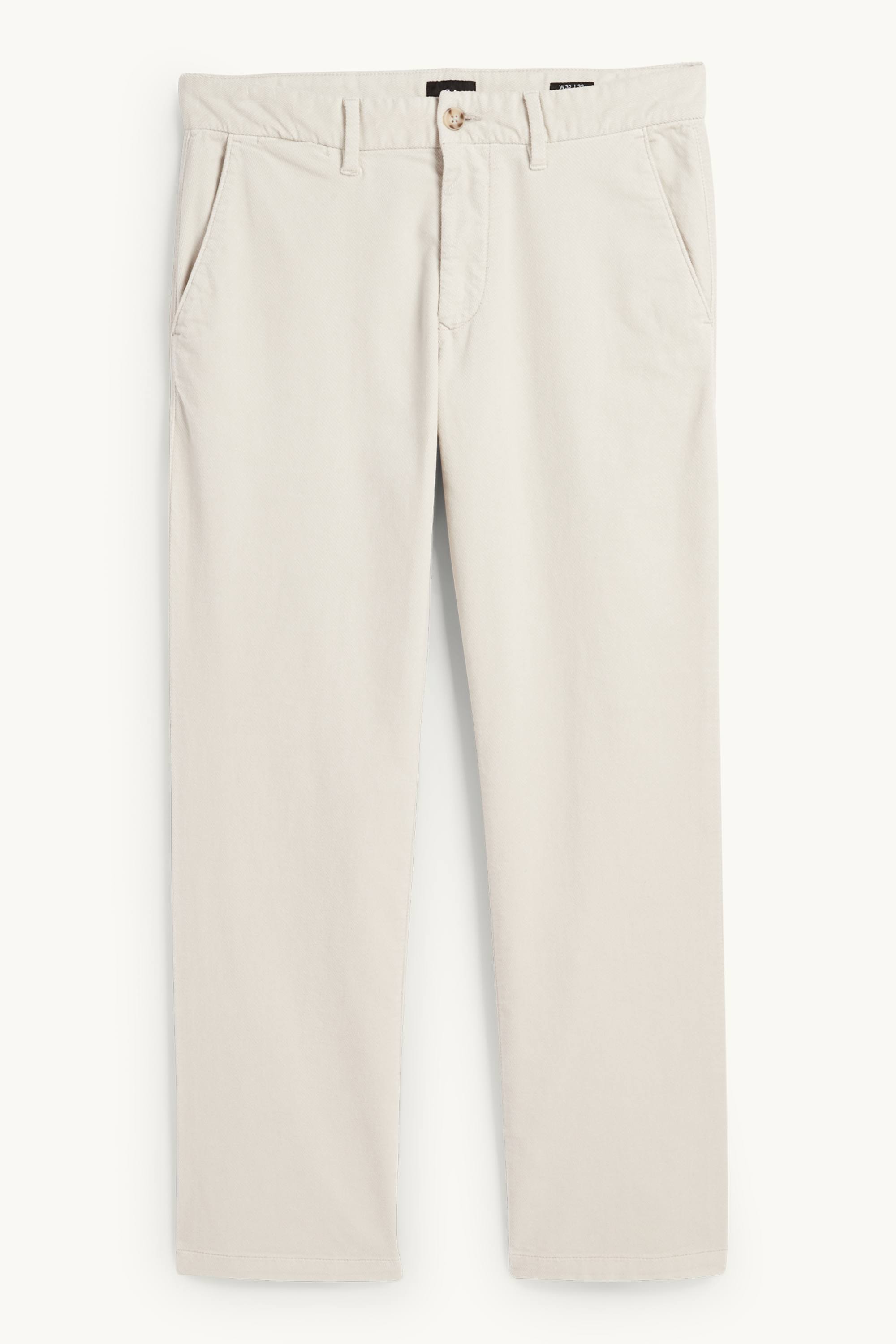 Chinos - regular fit - textured light beige