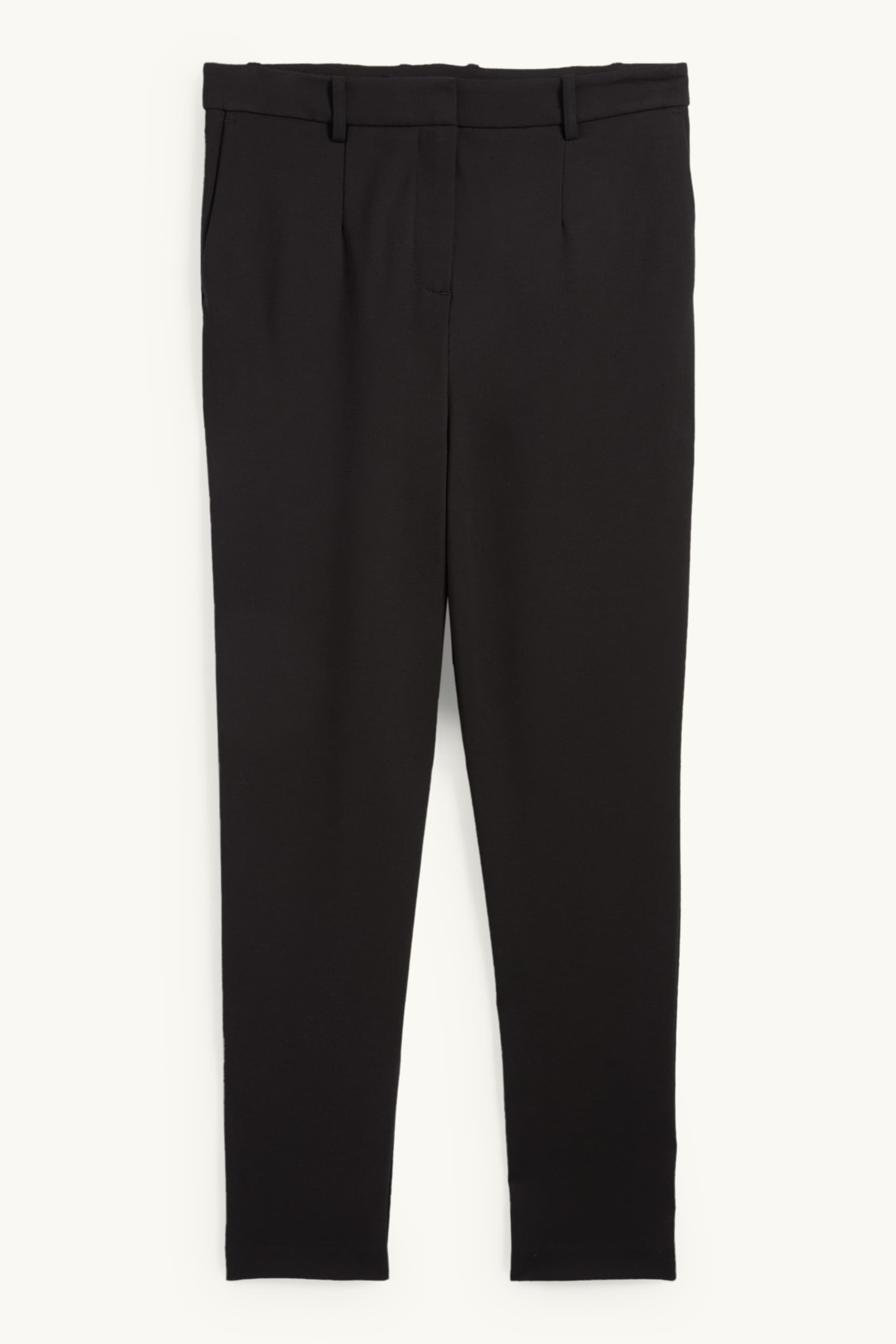 Cloth trousers - high waist - tapered fit black