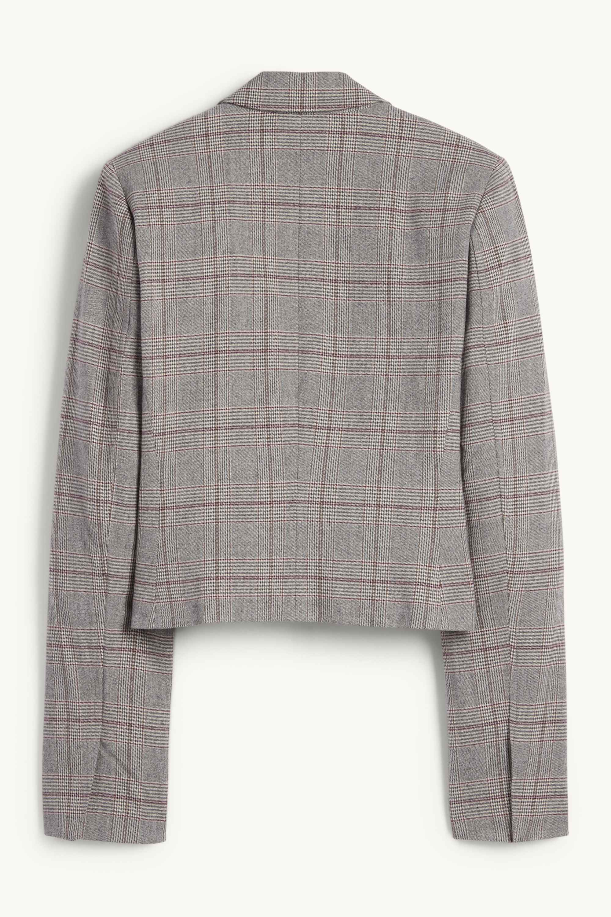 Business blazer - fitted - check gray