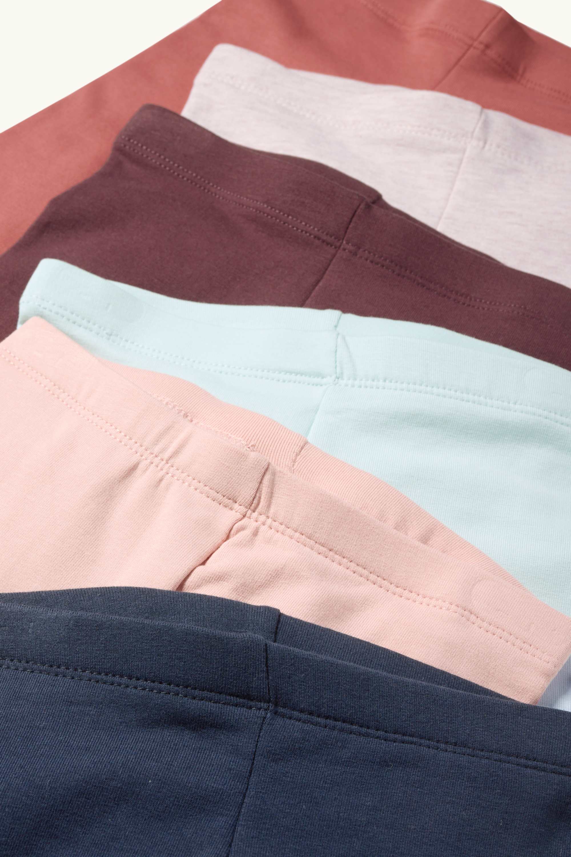 Multipack of 6 - leggings red / blue