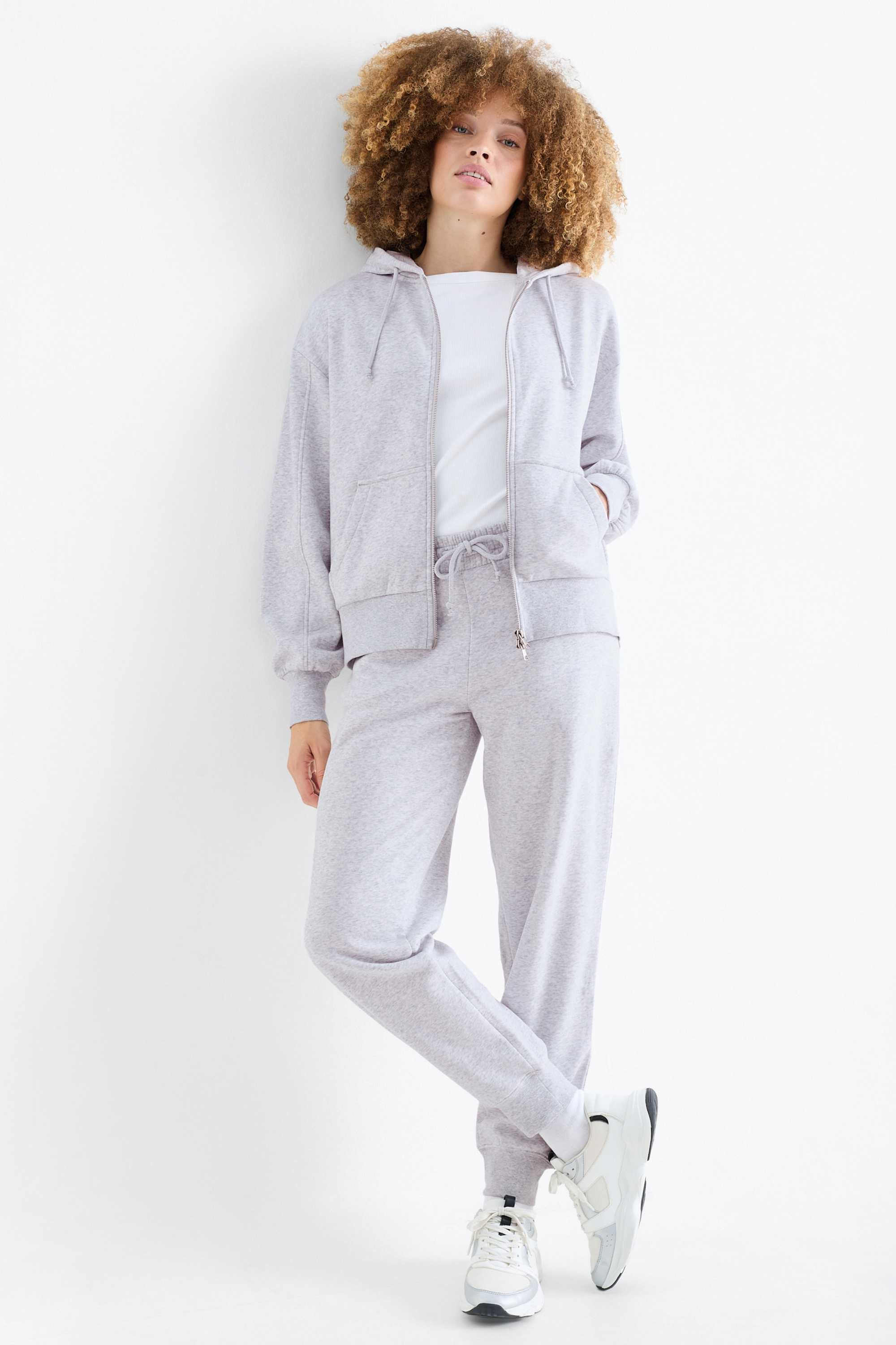 Joggers light gray-melange