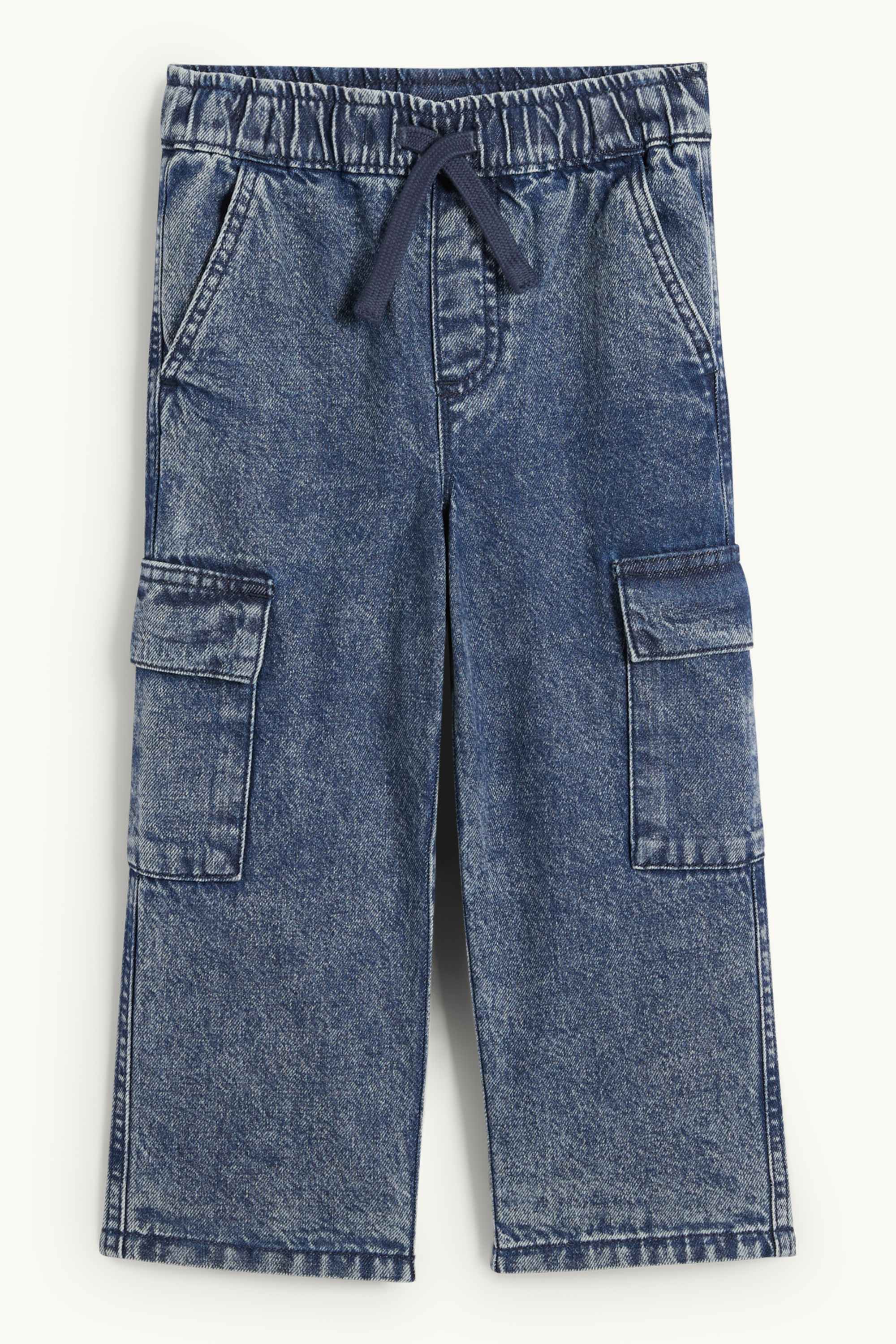Cargo jeans - thermal jeans blue denim