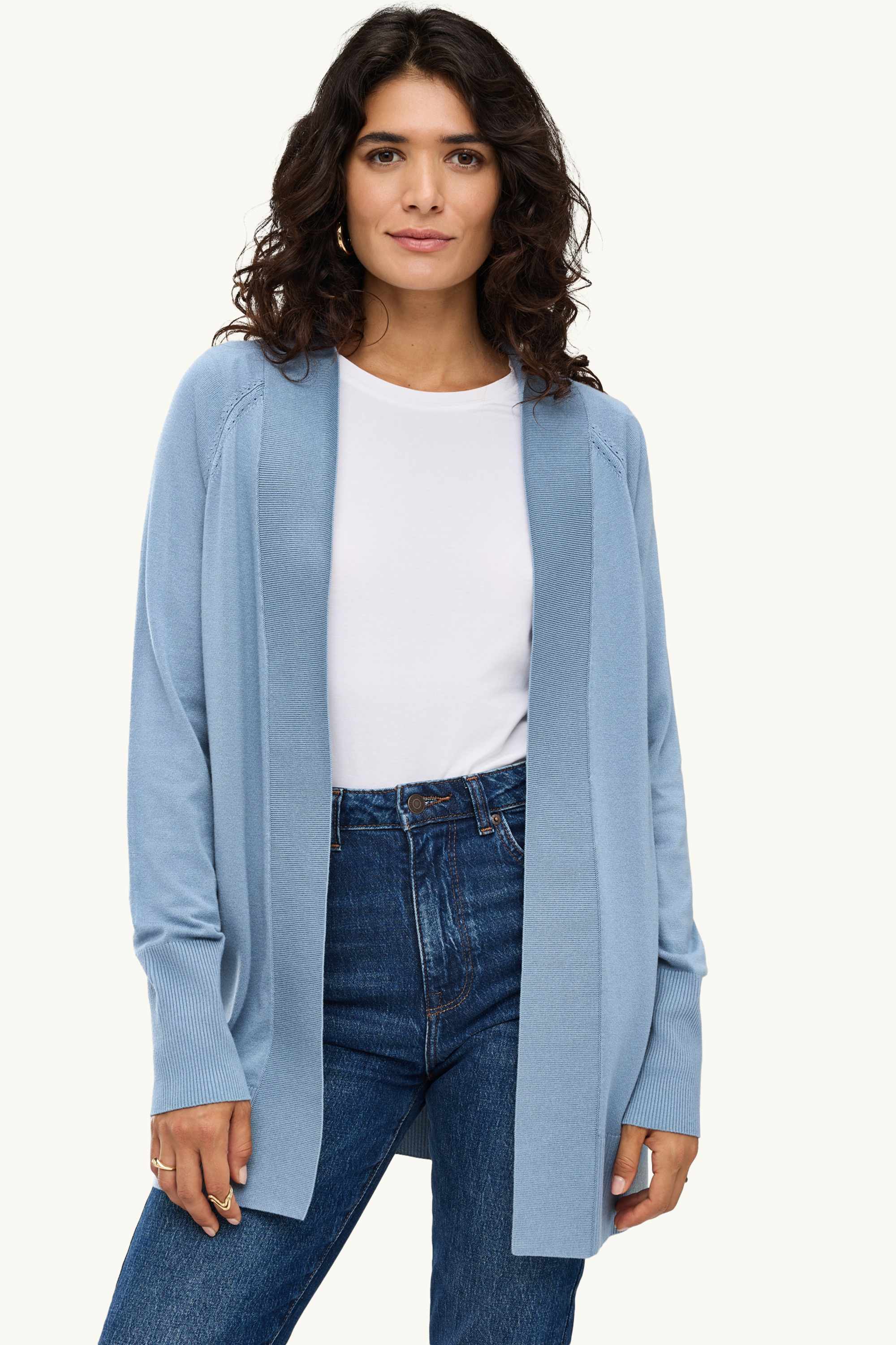 Long cardigan blue
