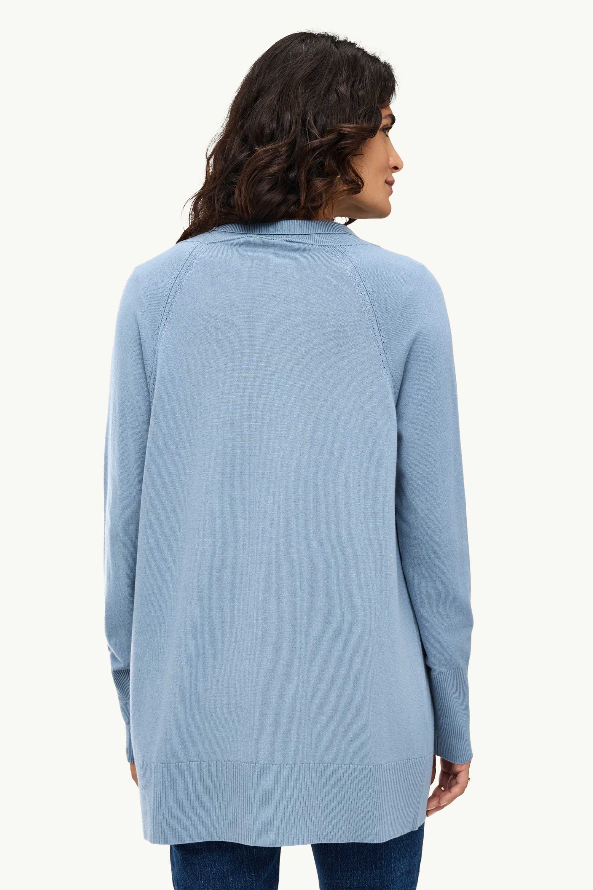 Long cardigan blue
