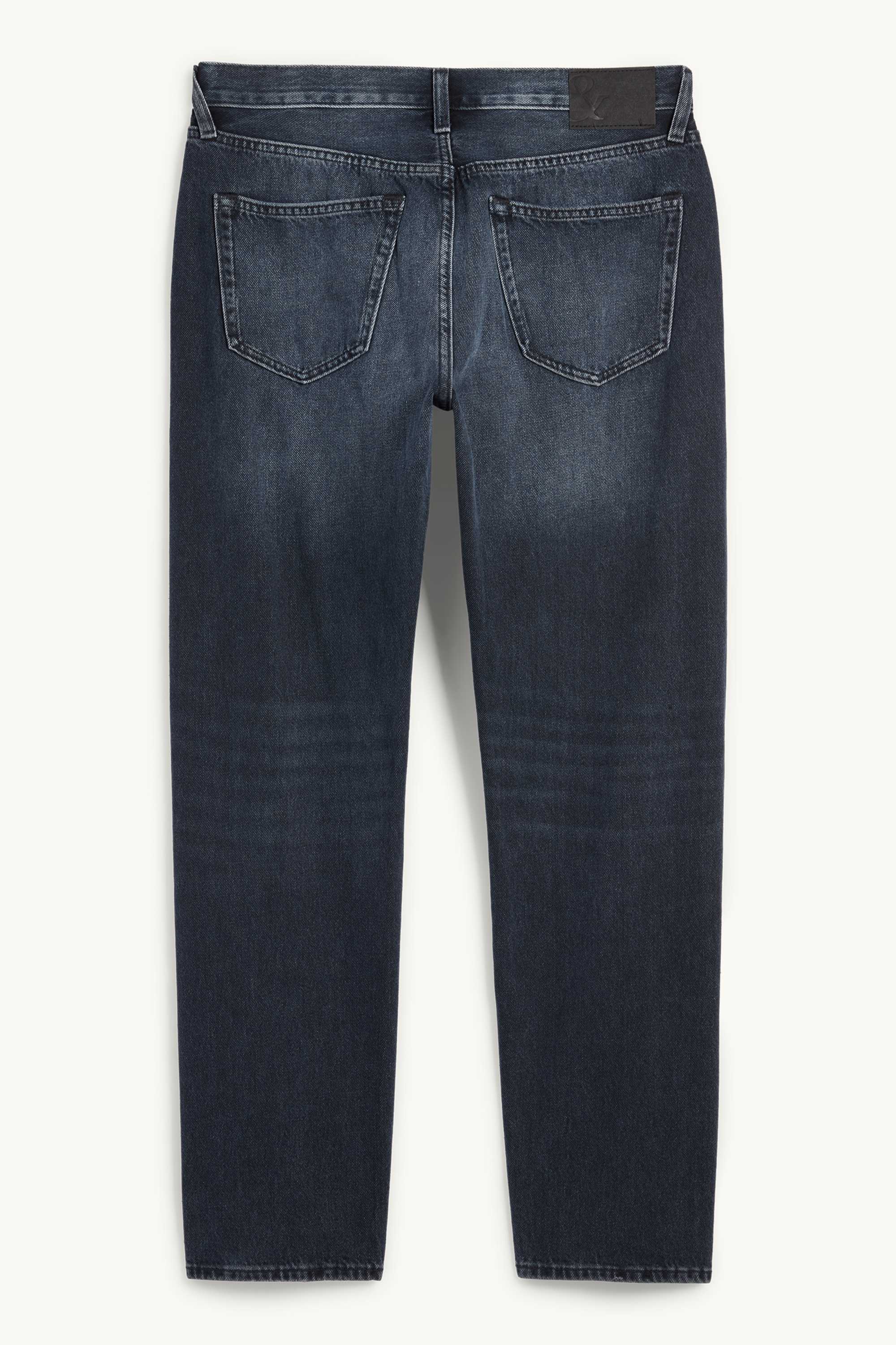 Regular jeans with button fly denim-dark blue