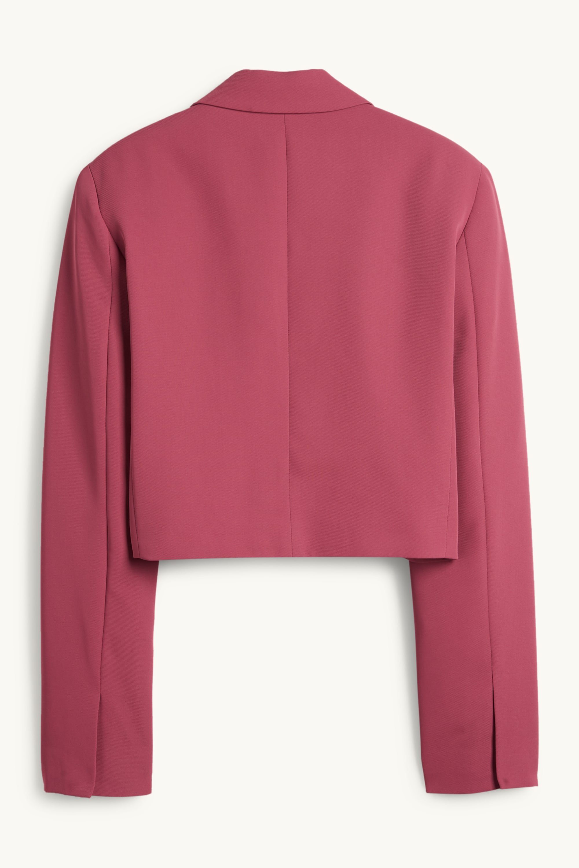 Cropped blazer- regular fit pink