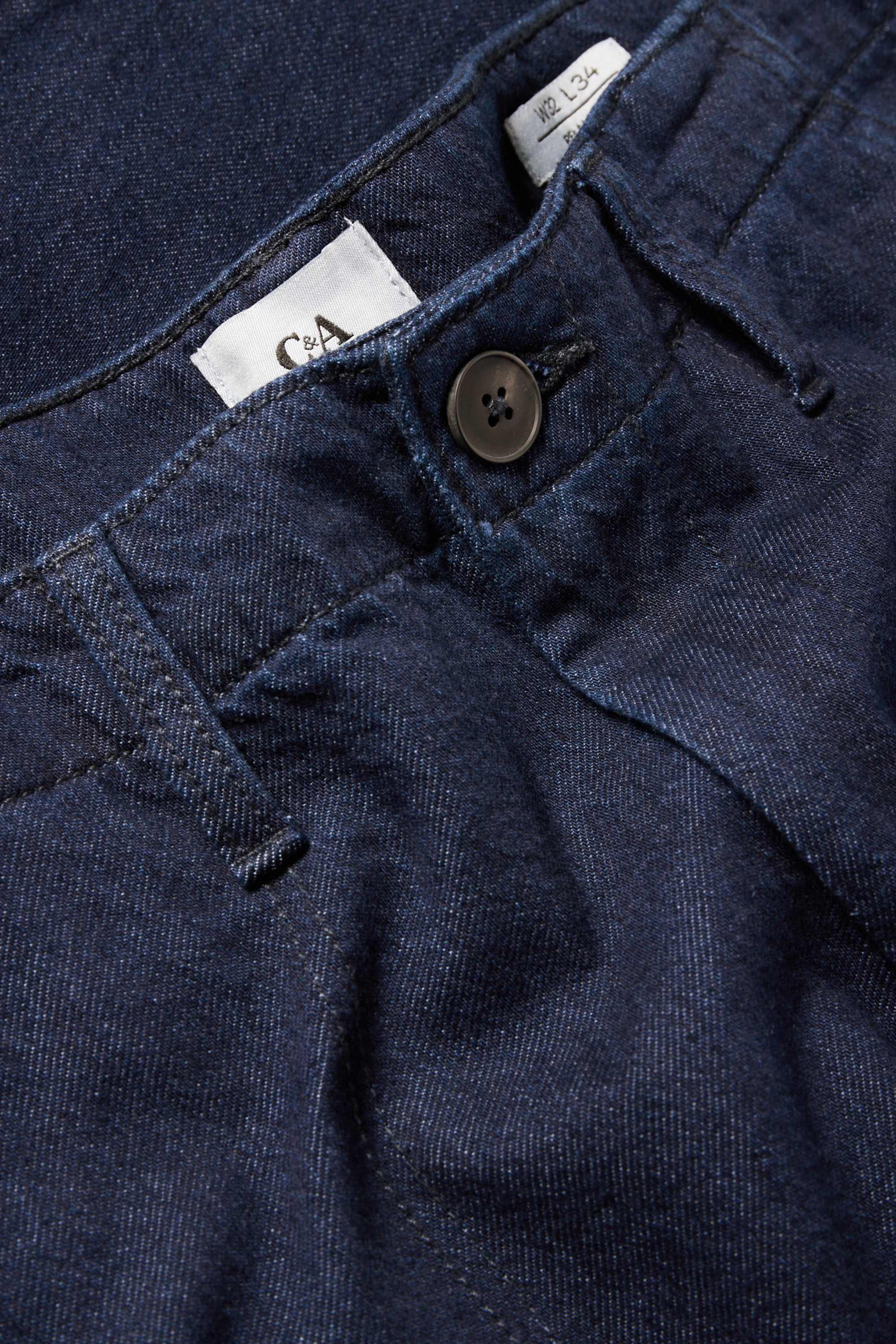 Relaxed jeans - chinos denim-dark blue