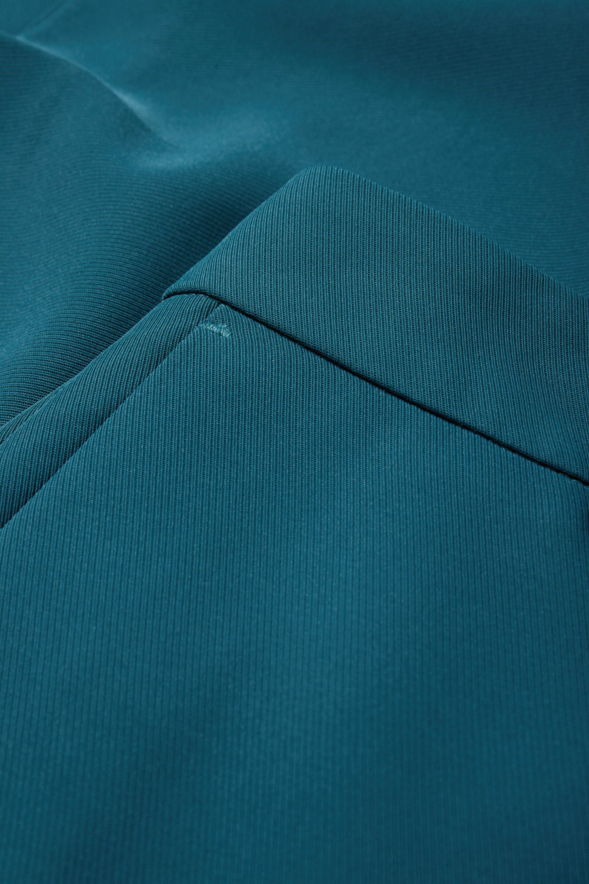 Business trousers - mid-rise waist - wide leg petrol