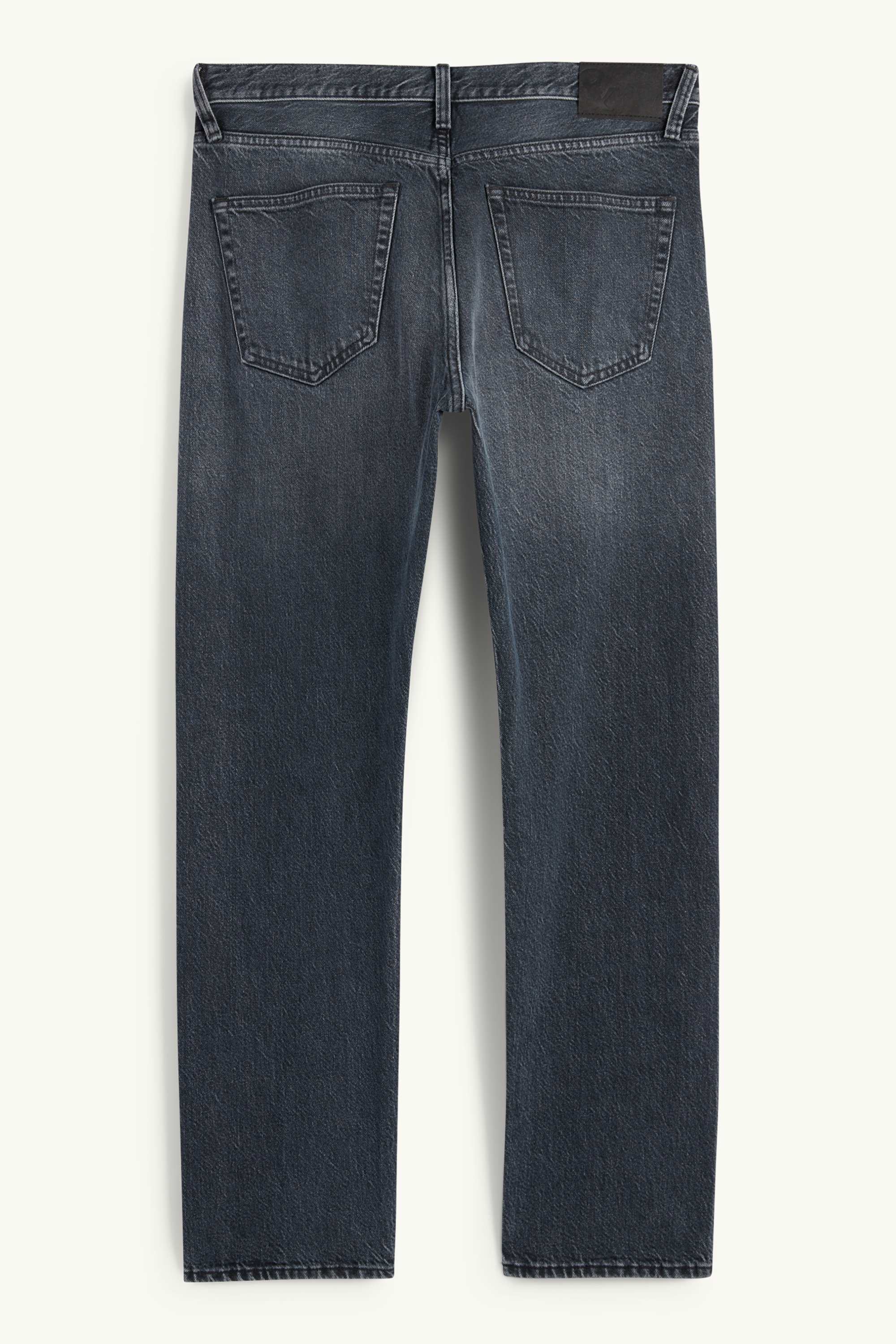 Regular jeans with button fly denim-dark blue