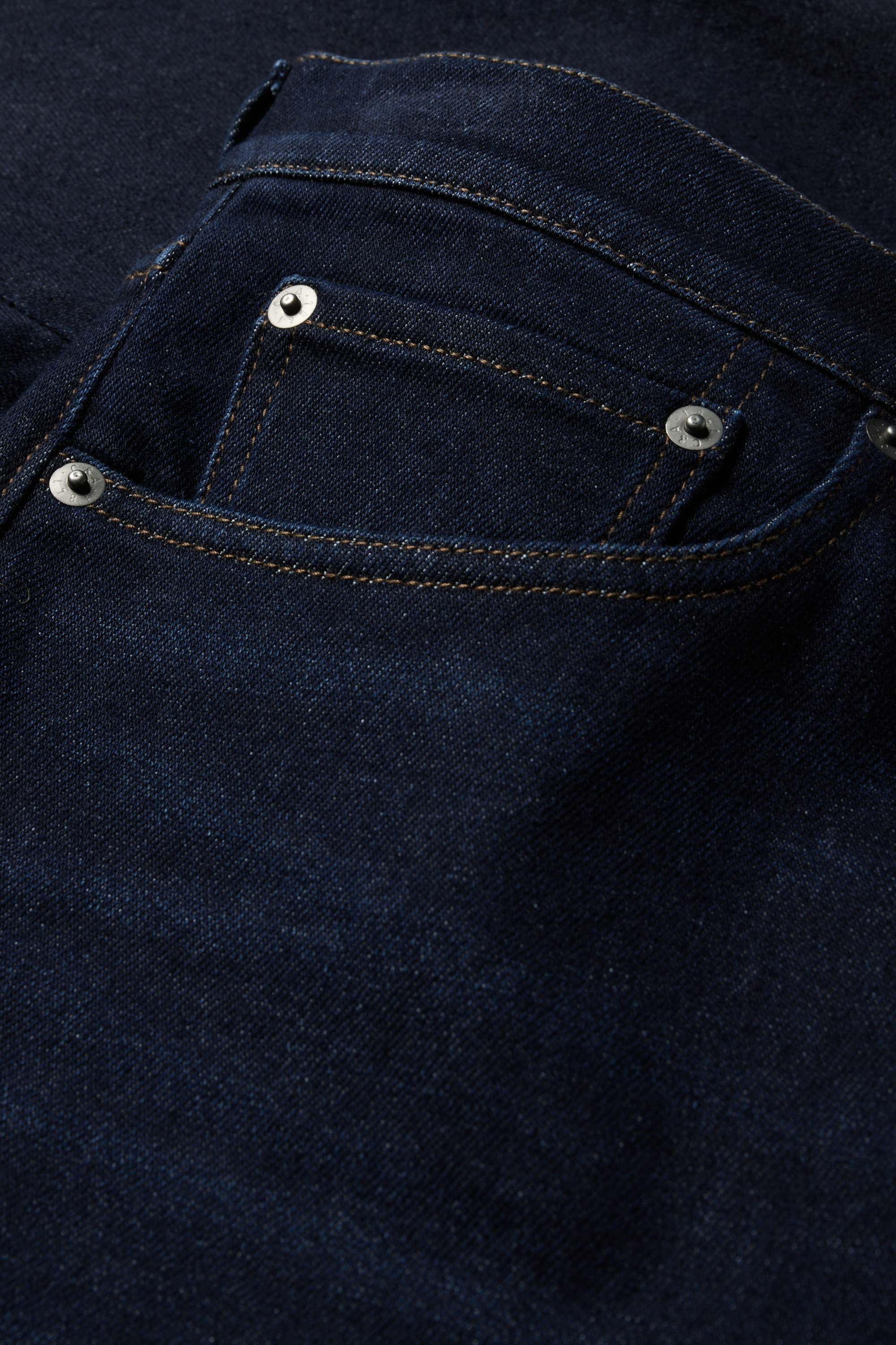 Regular jeans with button fly - thermal jeans - LYCRA® denim-dark blue