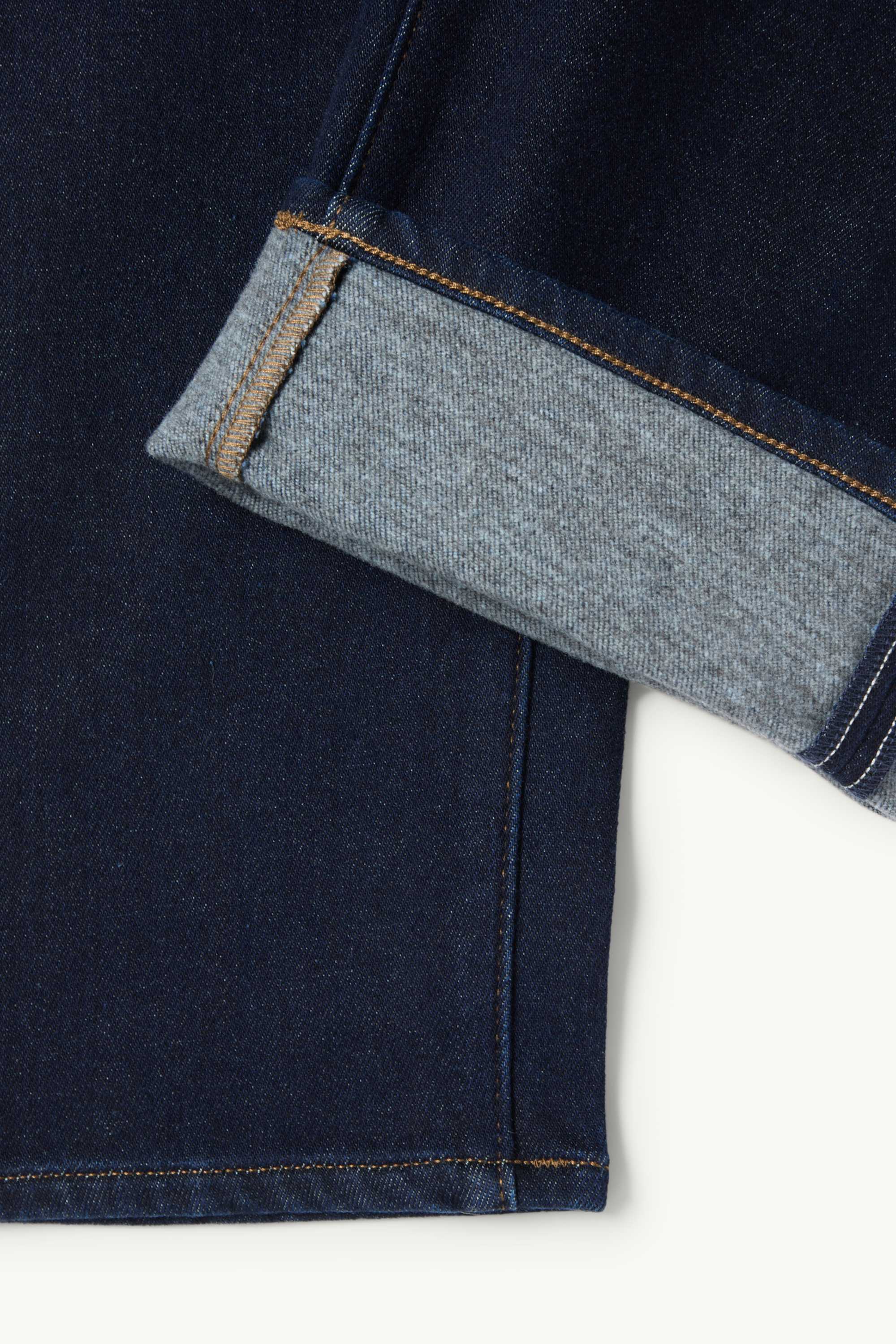 Regular jeans with button fly - thermal jeans - LYCRA® denim-dark blue