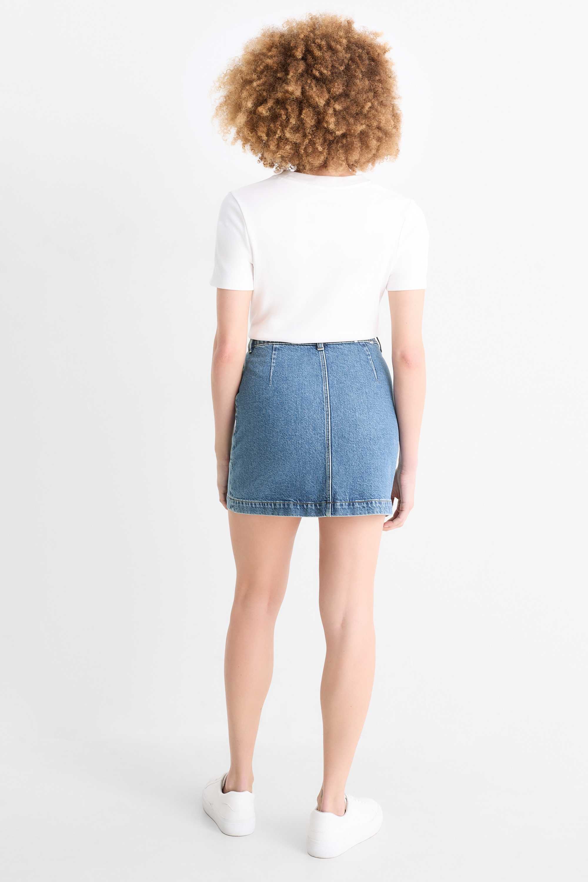 Denim miniskirt blue denim