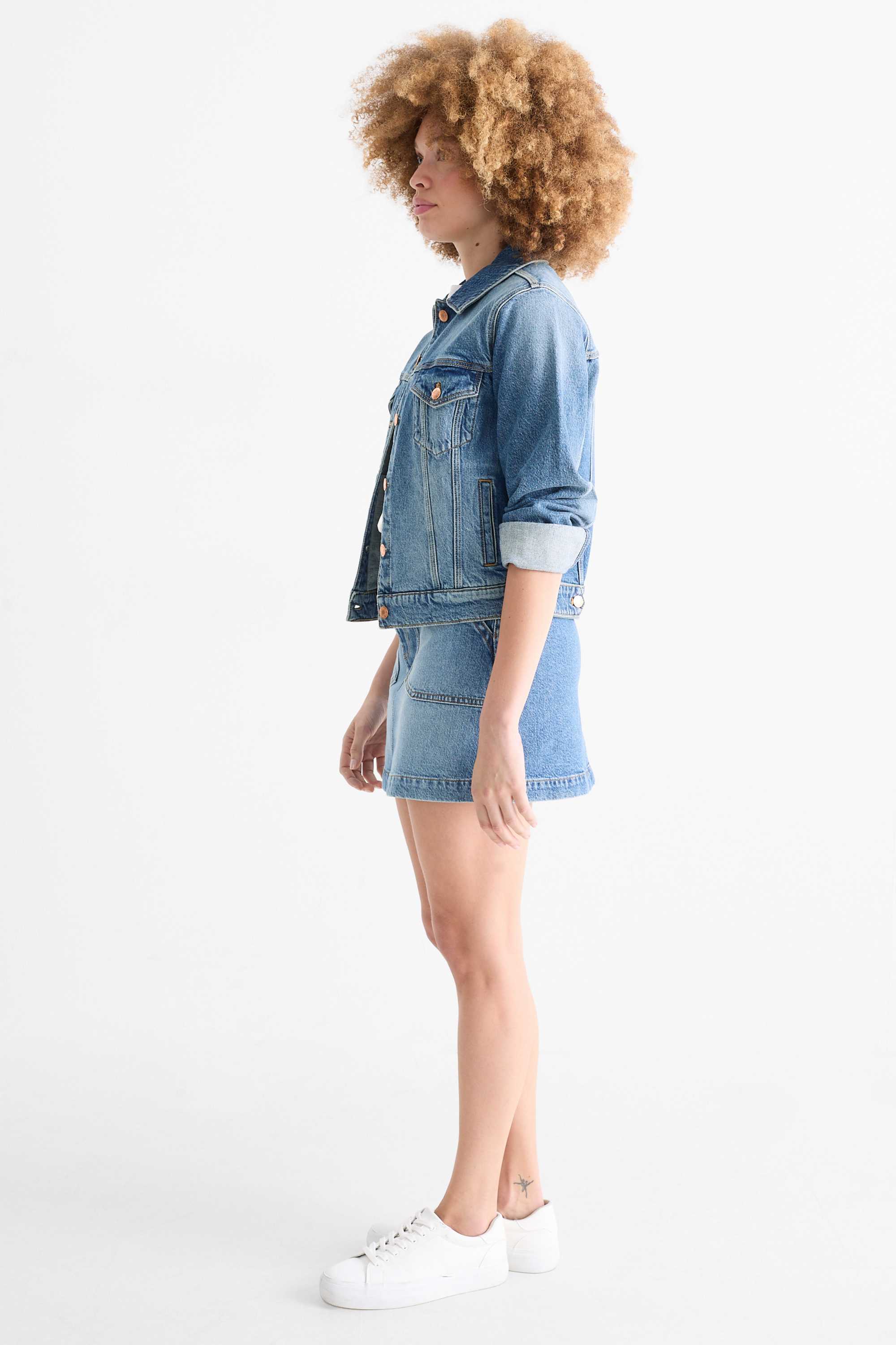 Denim miniskirt blue denim