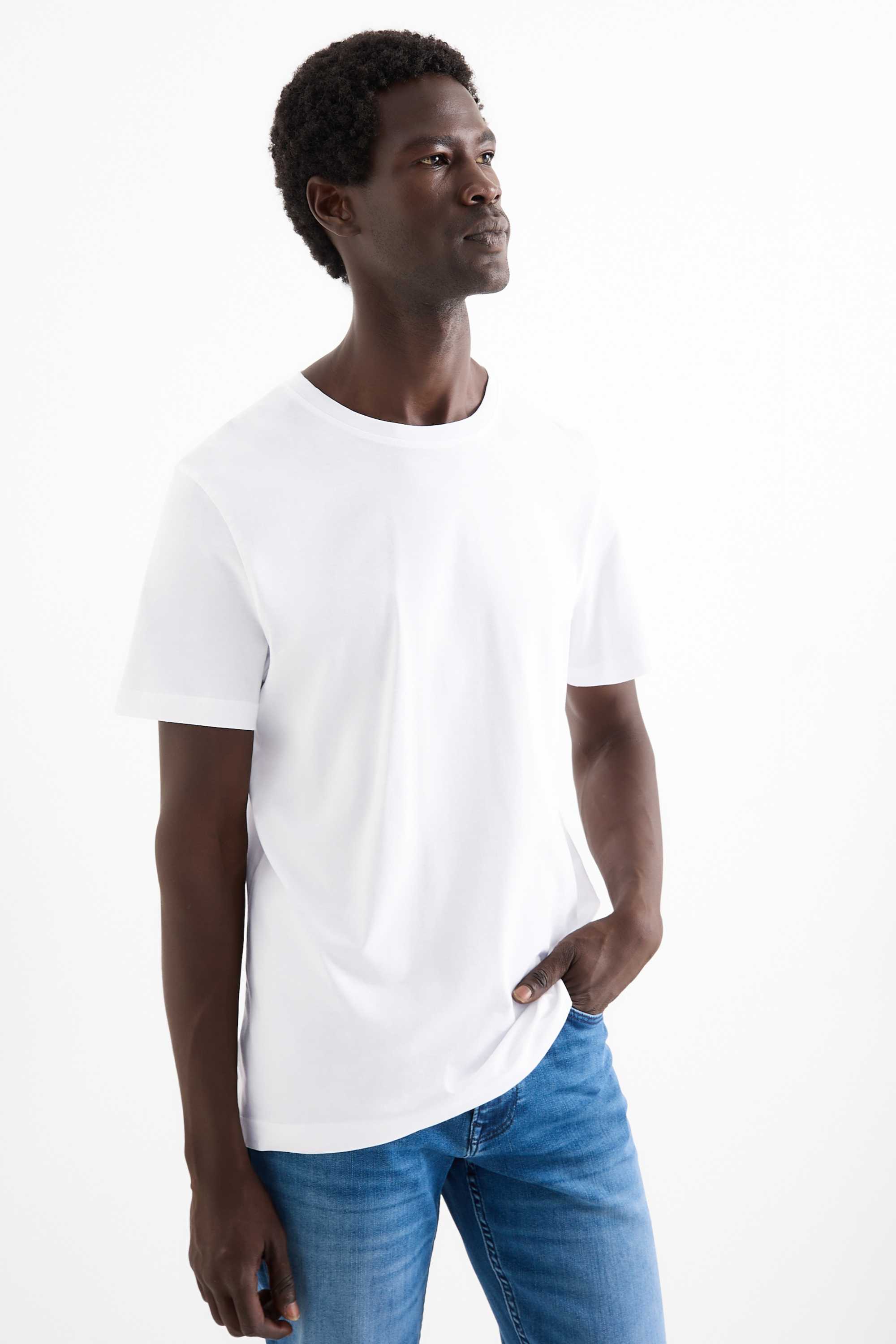 Multipack of 3 - T-shirt - regular fit white