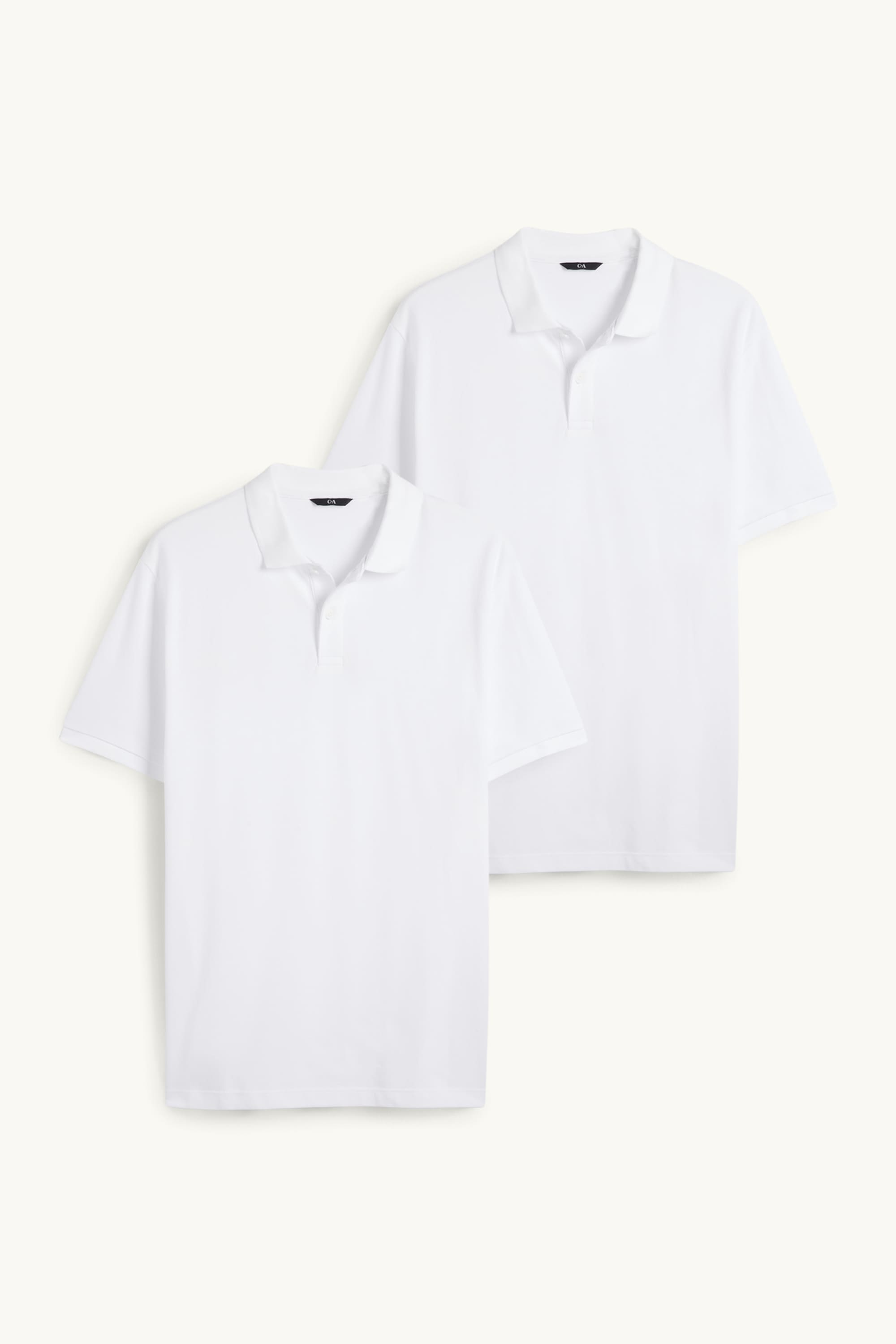 Multipack of 2 - polo shirt - regular fit white