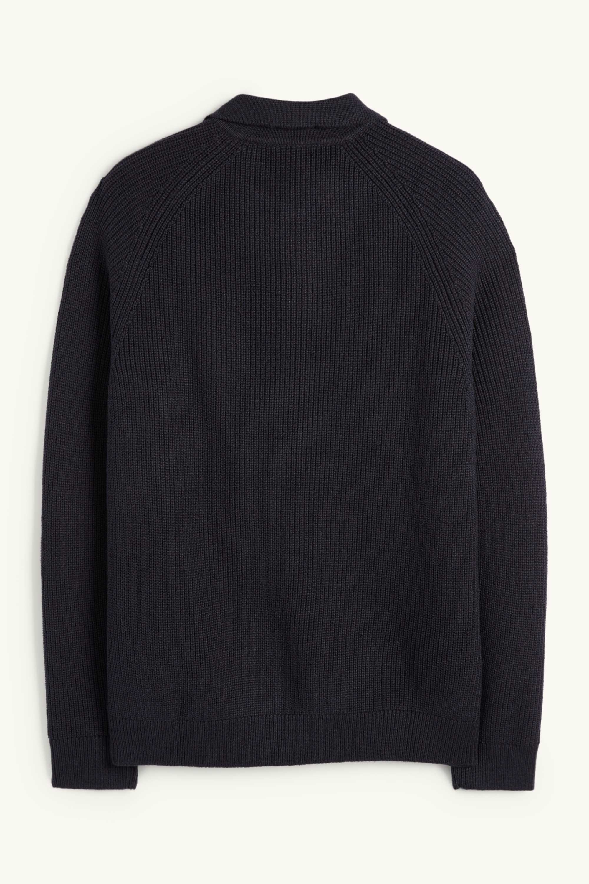 Cardigan - ribbed dark blue