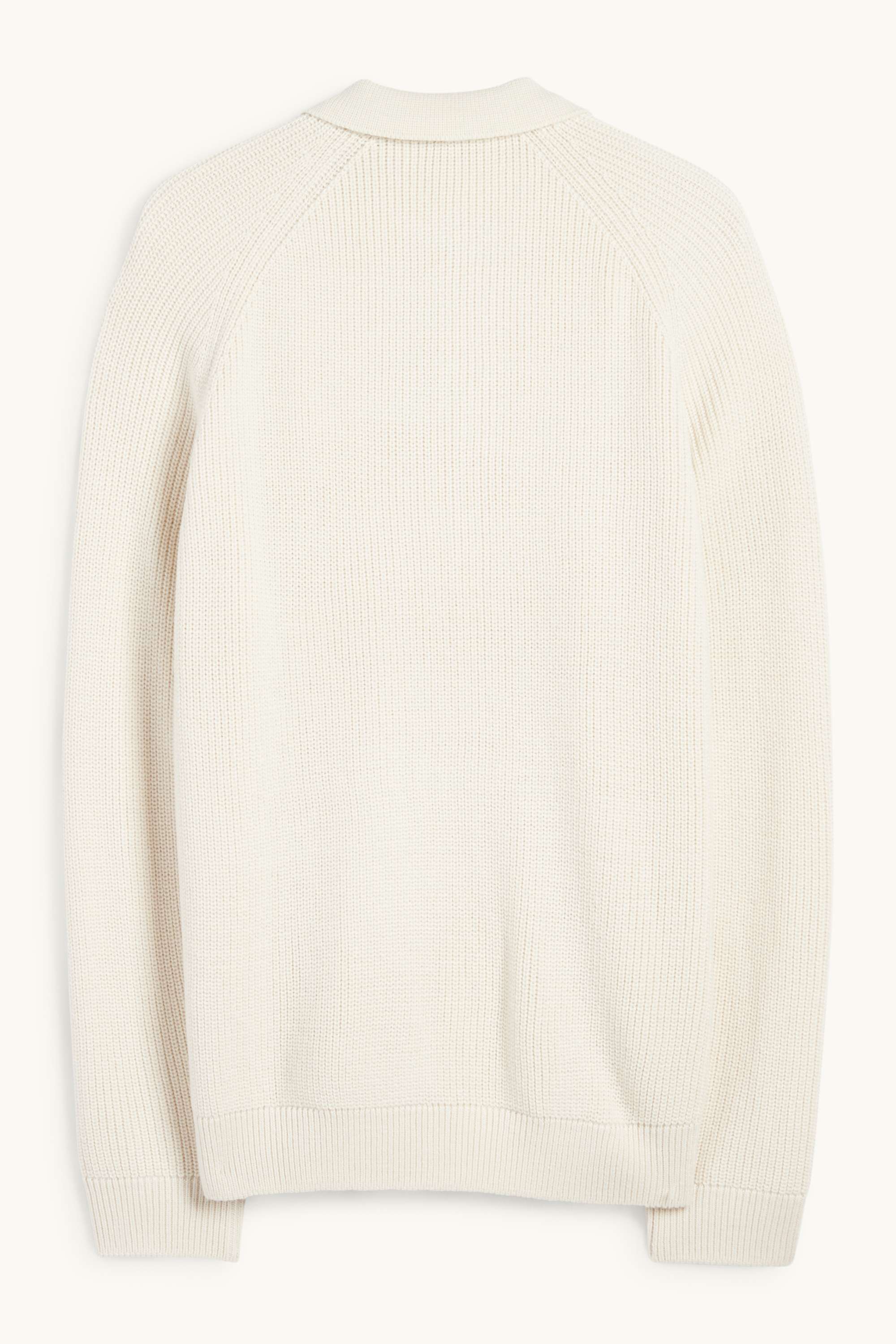Cardigan - ribbed cremewhite