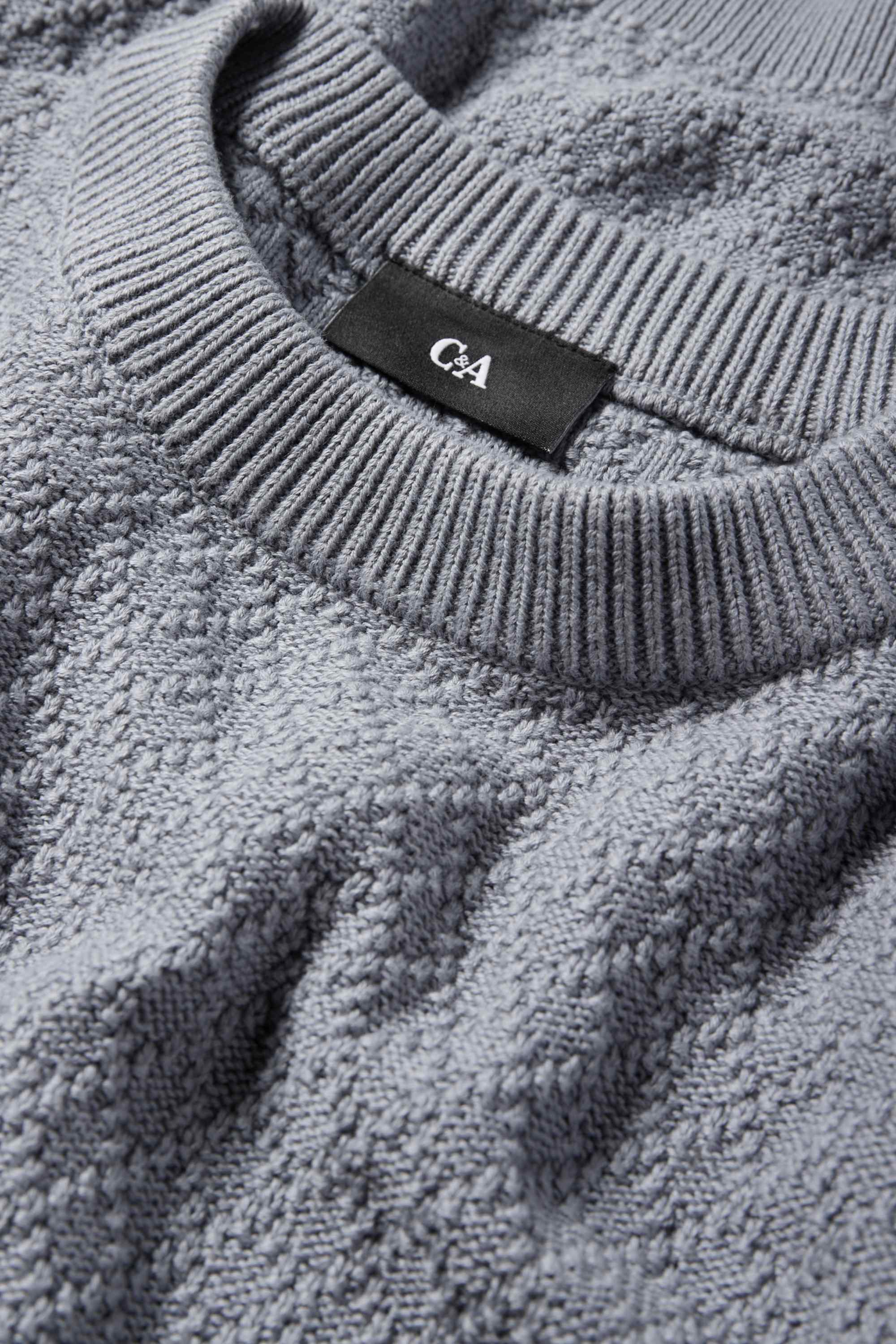 Jumper - textured gray