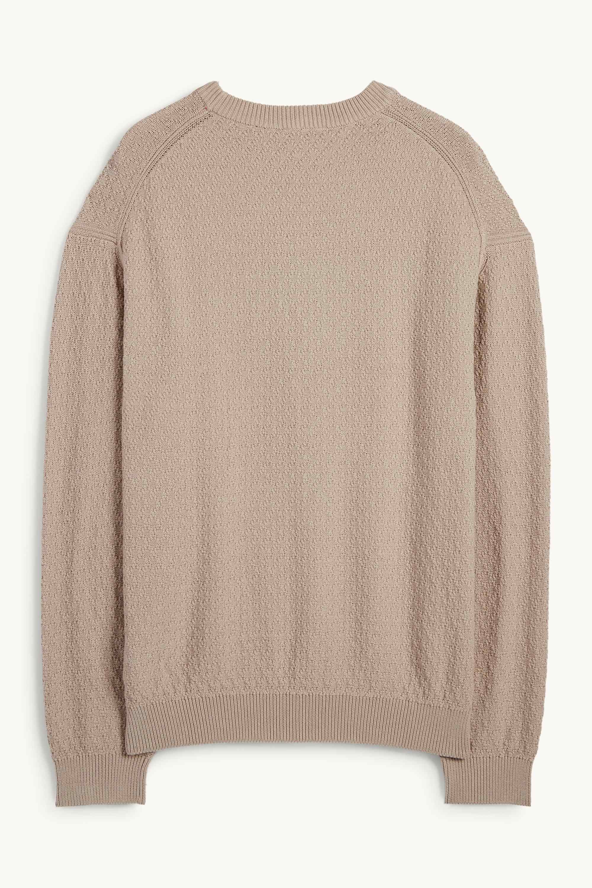 Jumper - textured beige