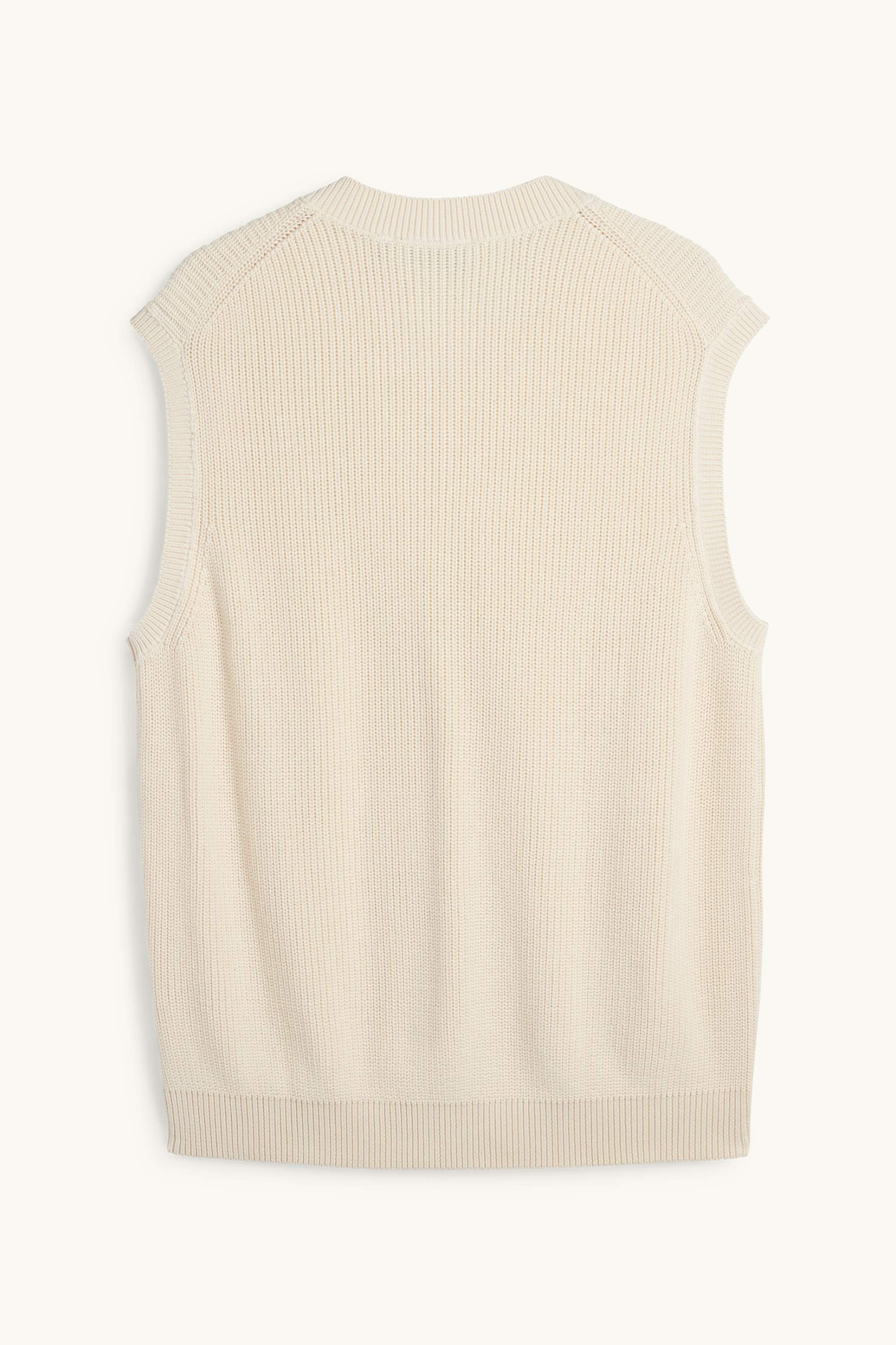 Slipover - ribbed light beige