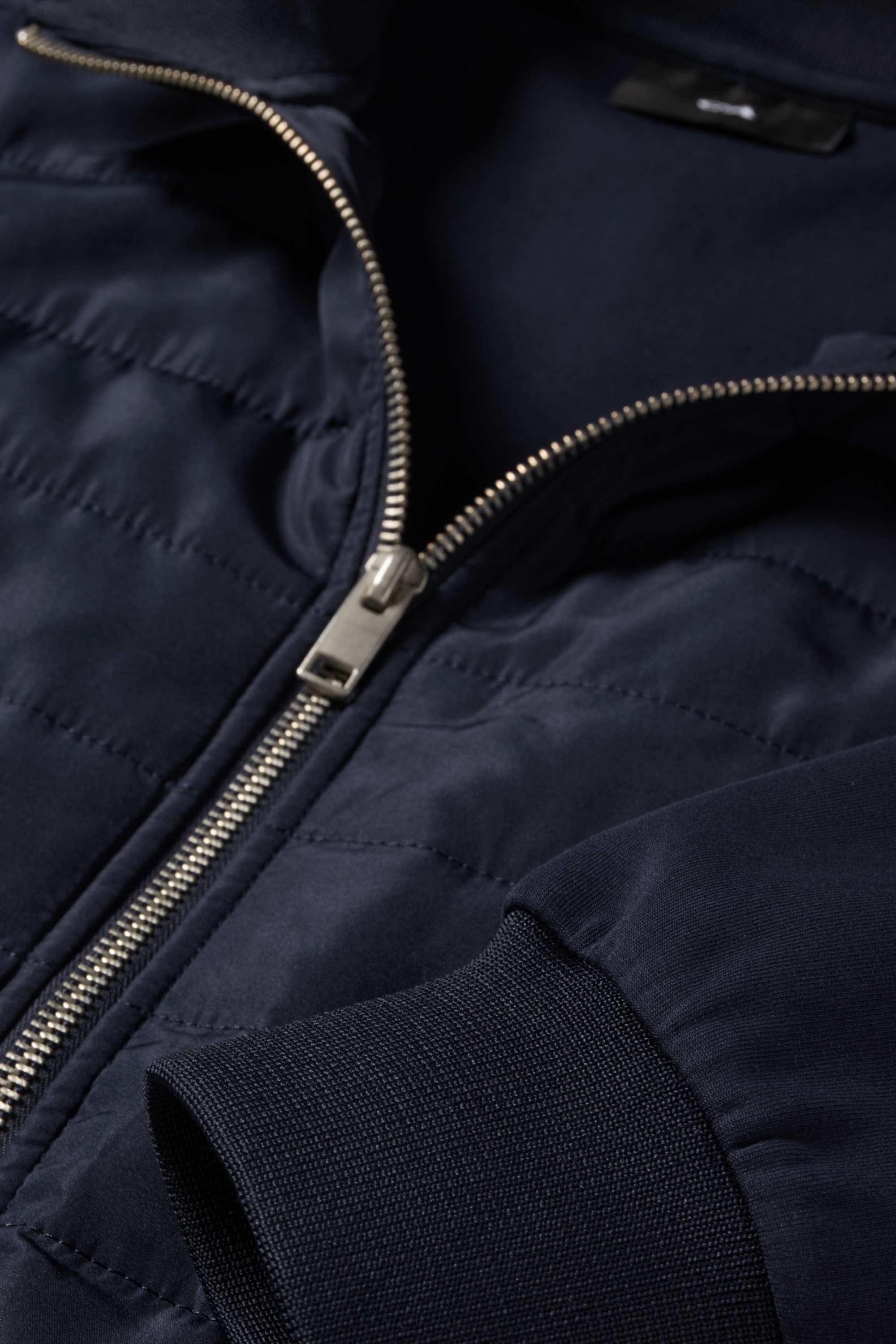 Zip-through sweatshirt dark blue