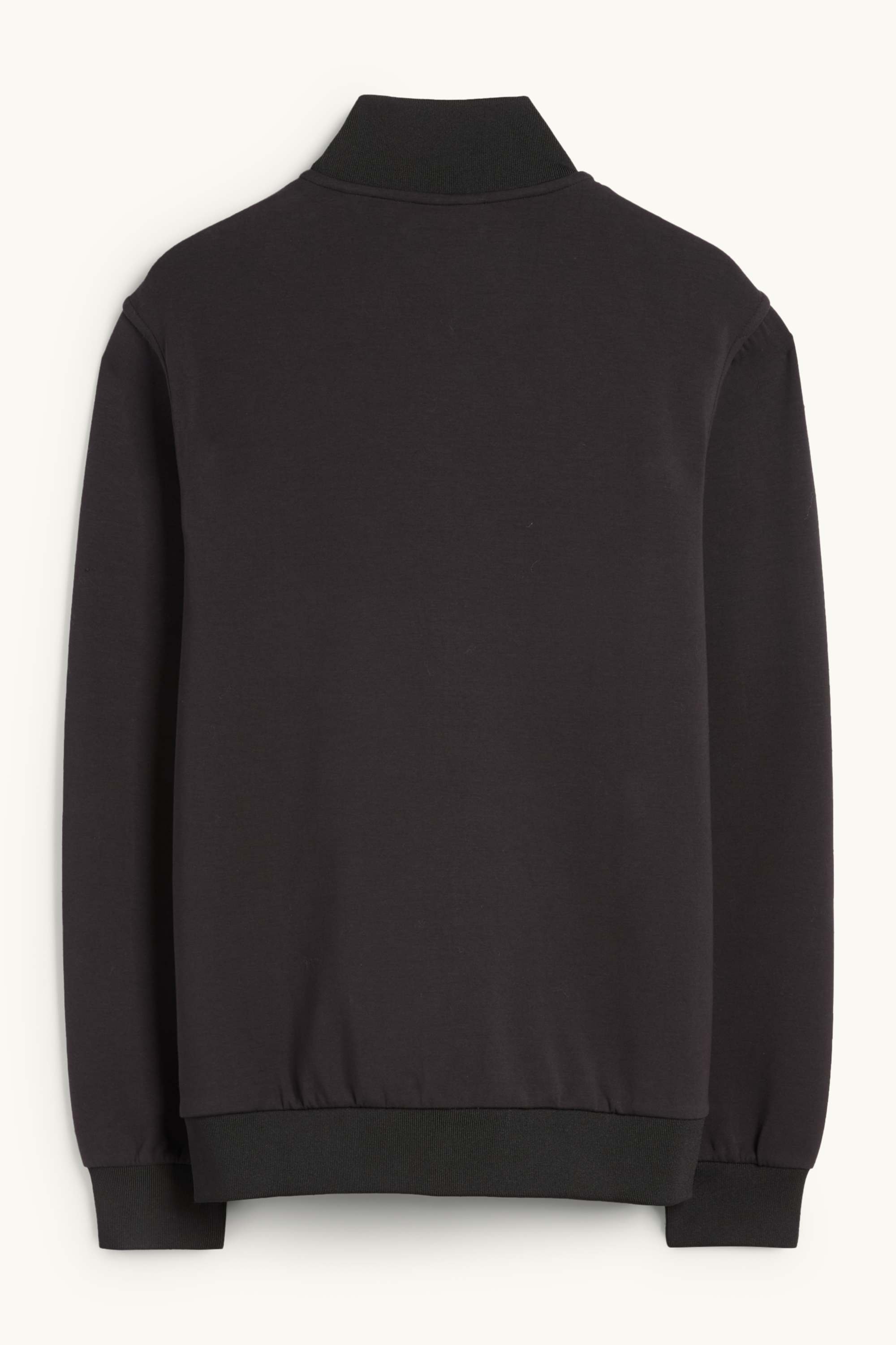 Zip-through sweatshirt black