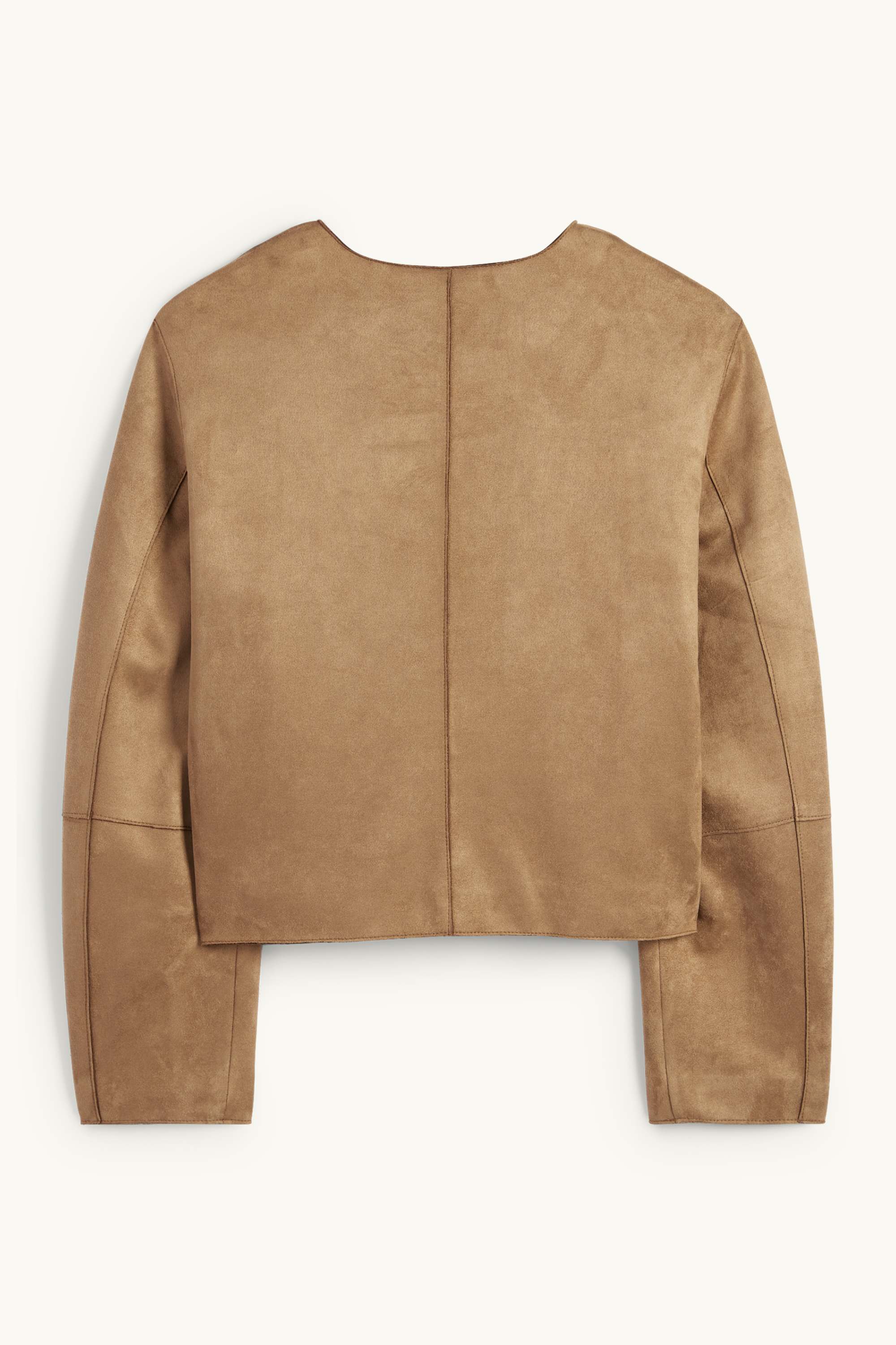 Jacket - faux suede light brown