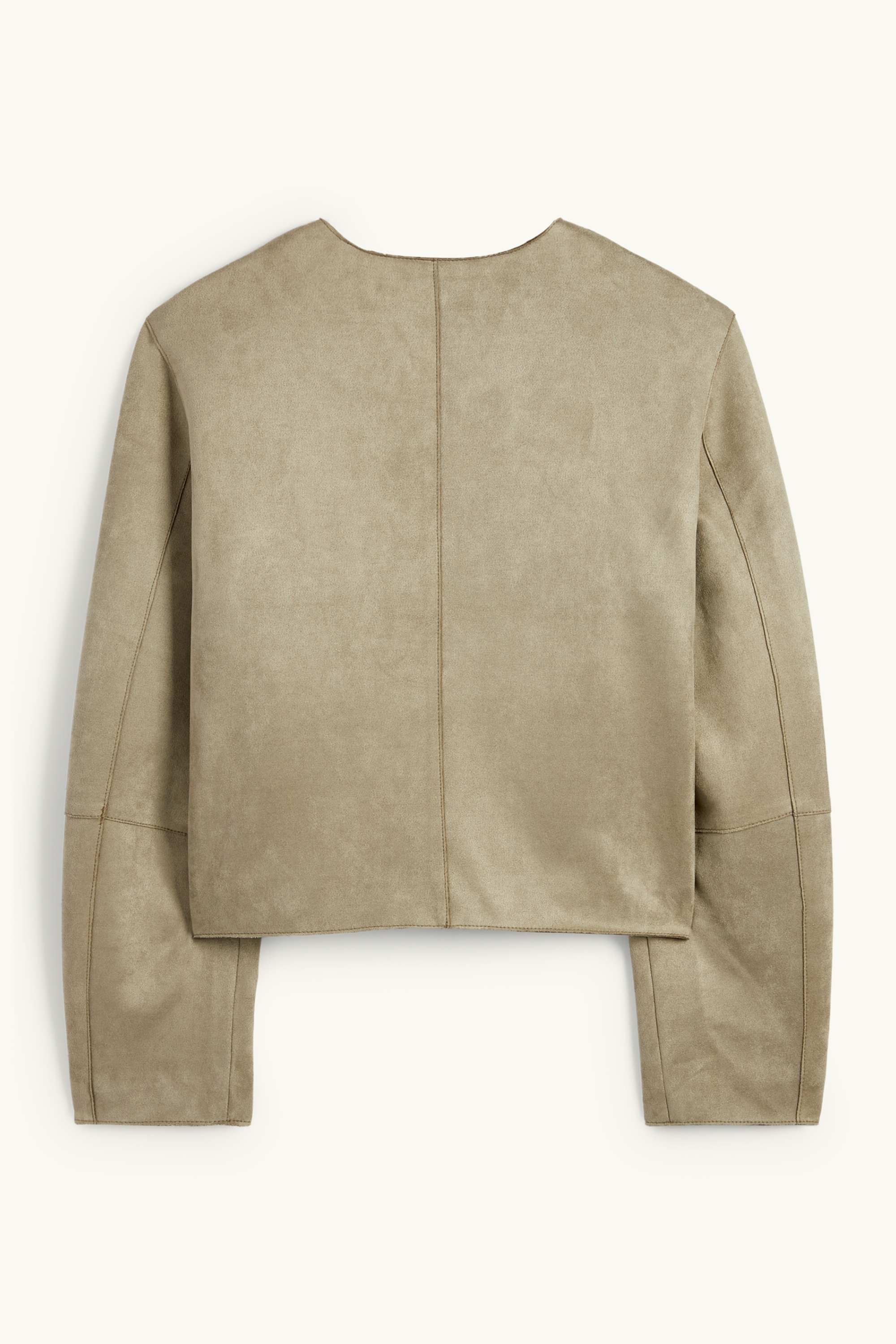 Jacket - faux suede khaki