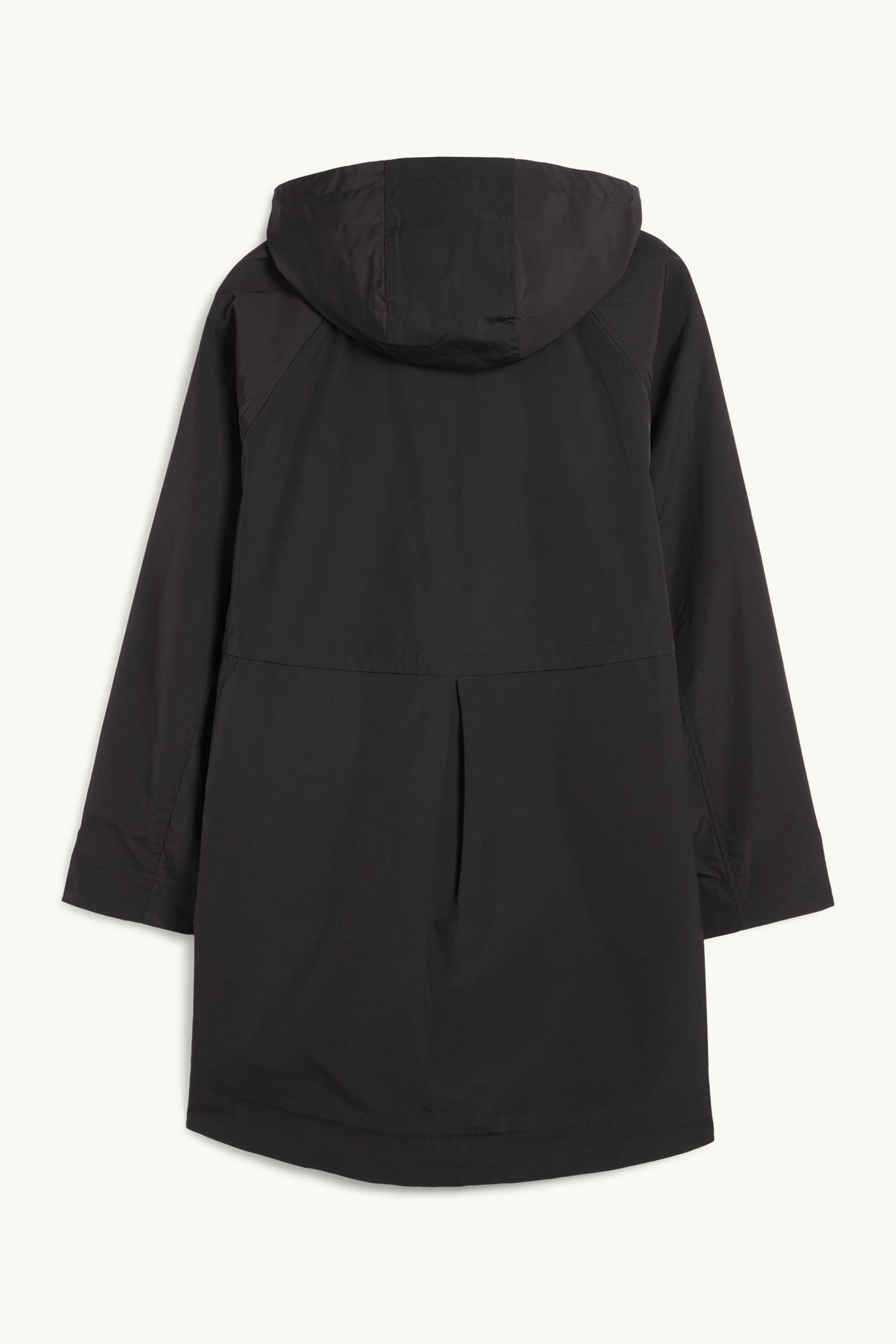Parka with hood black