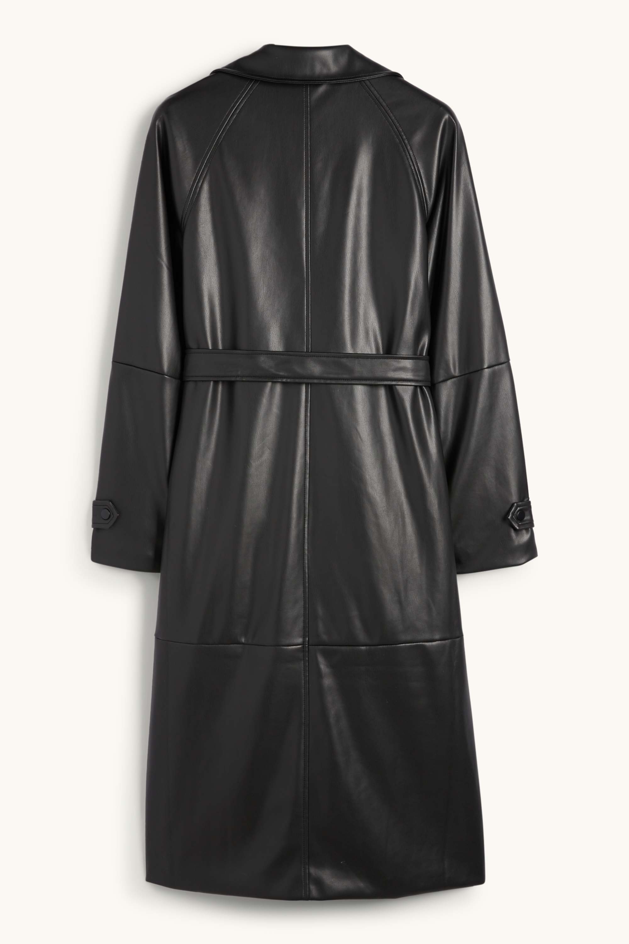 Coat - faux leather black