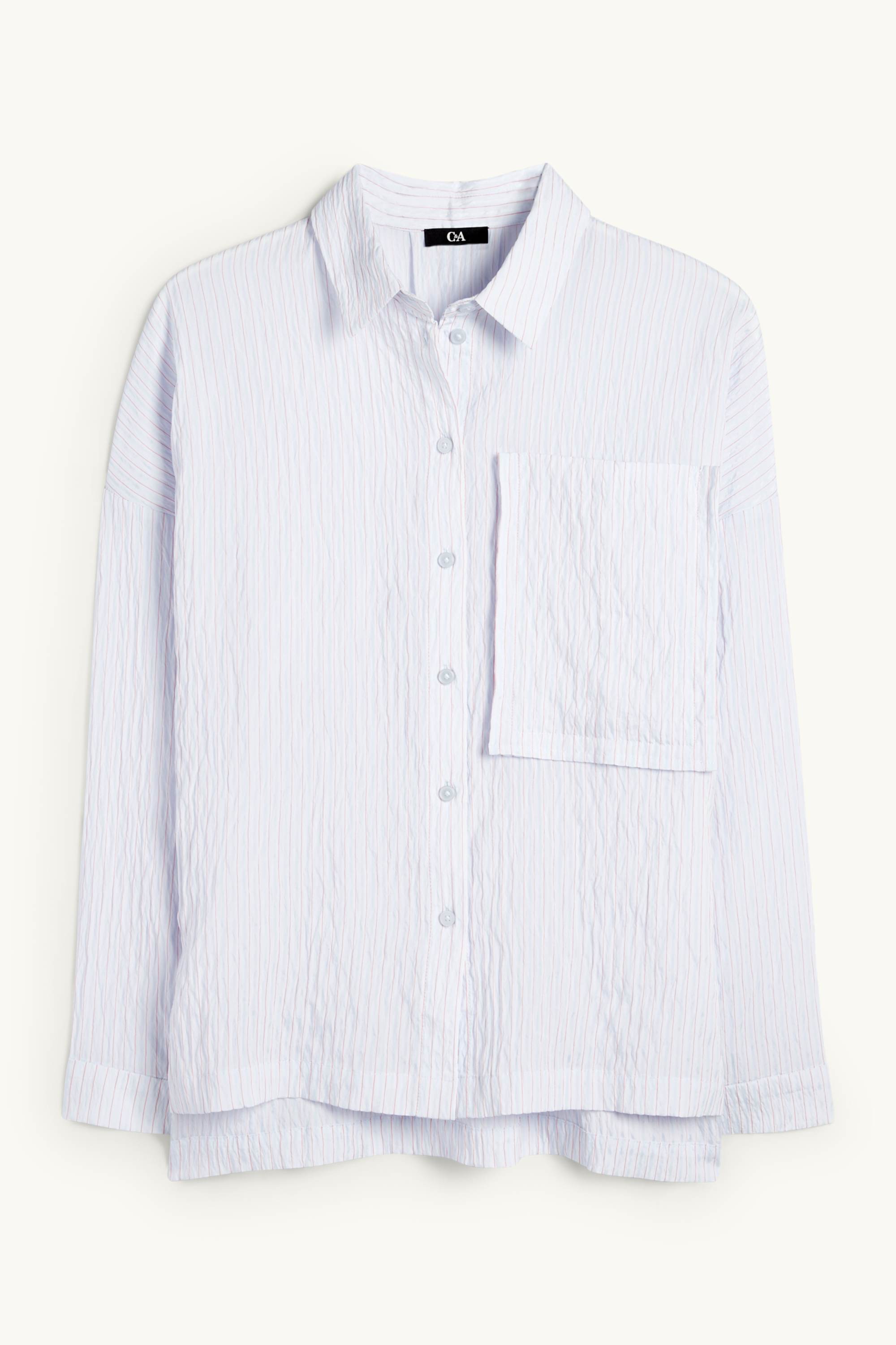 Blouse - striped light blue