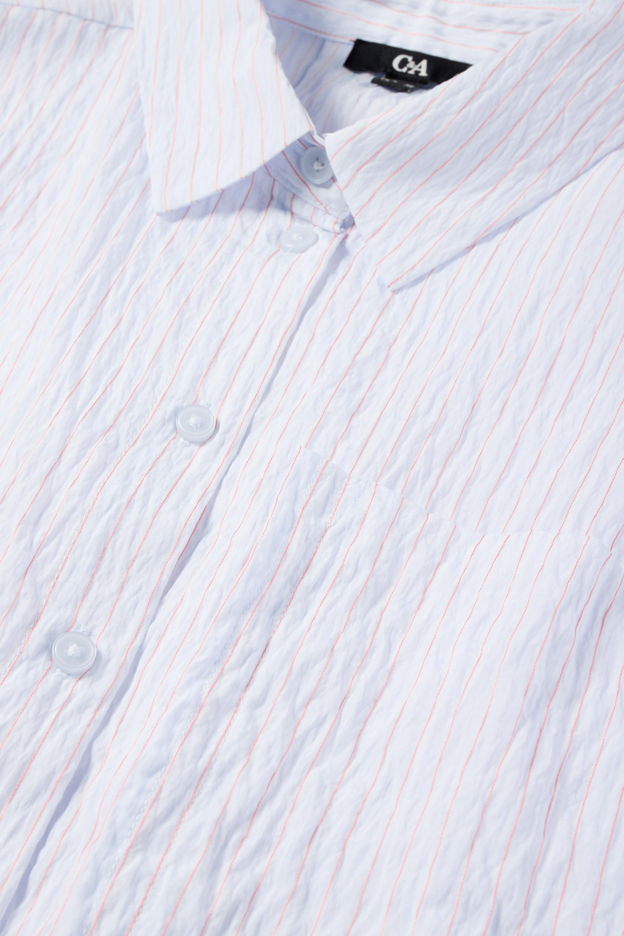 Blouse - striped light blue