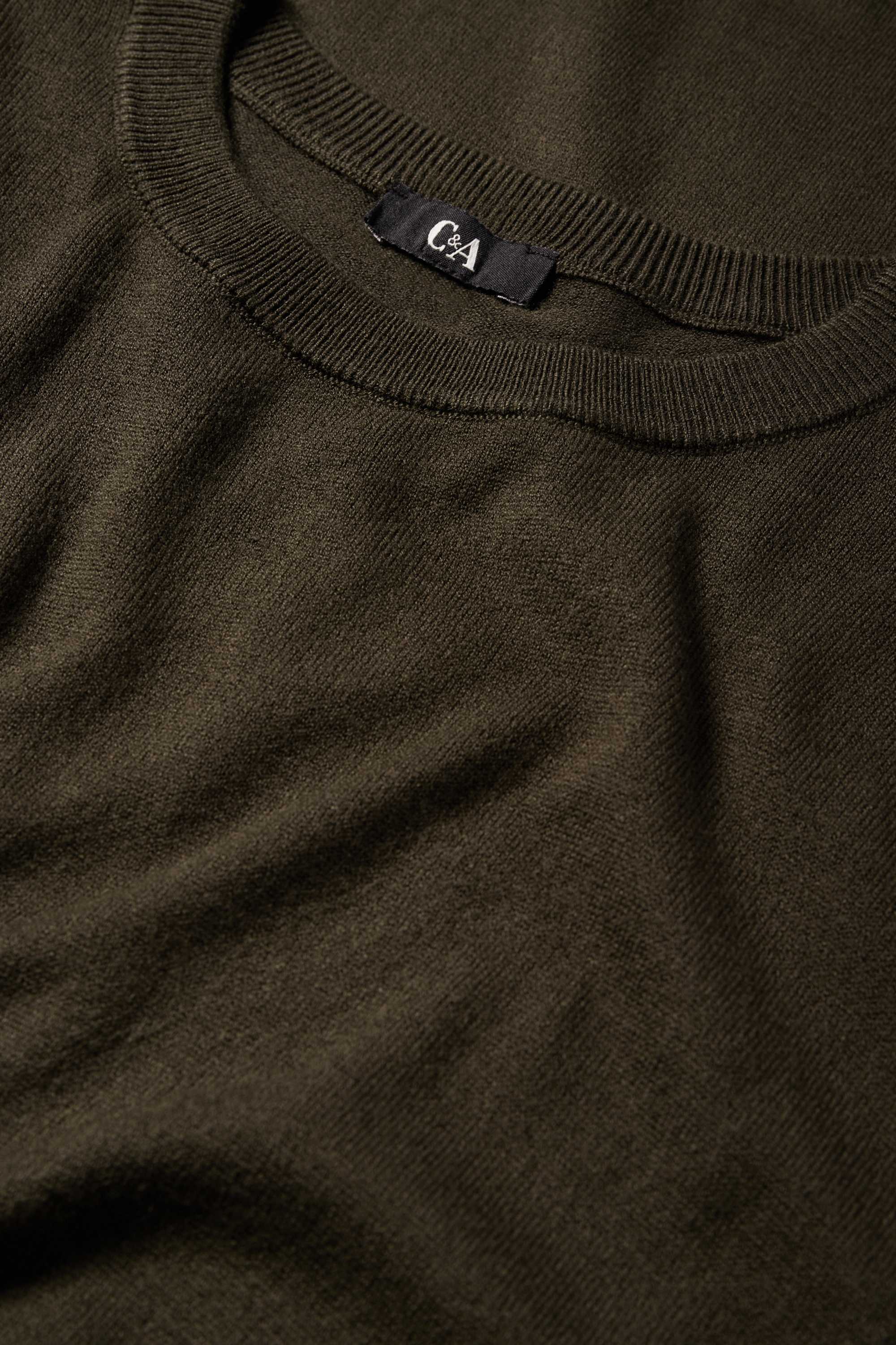 Knitted dress dark green
