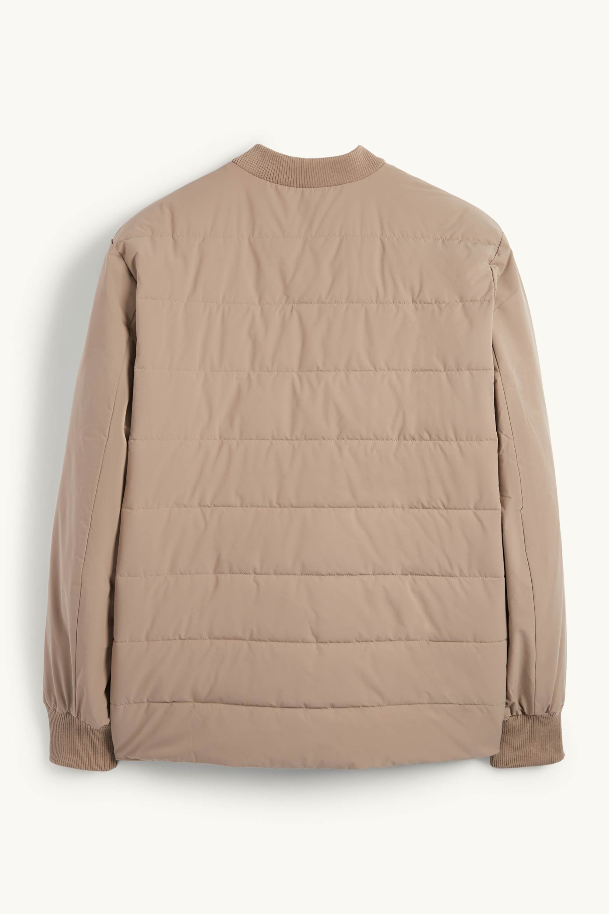 Quilted bomber jacket - water-repellent beige