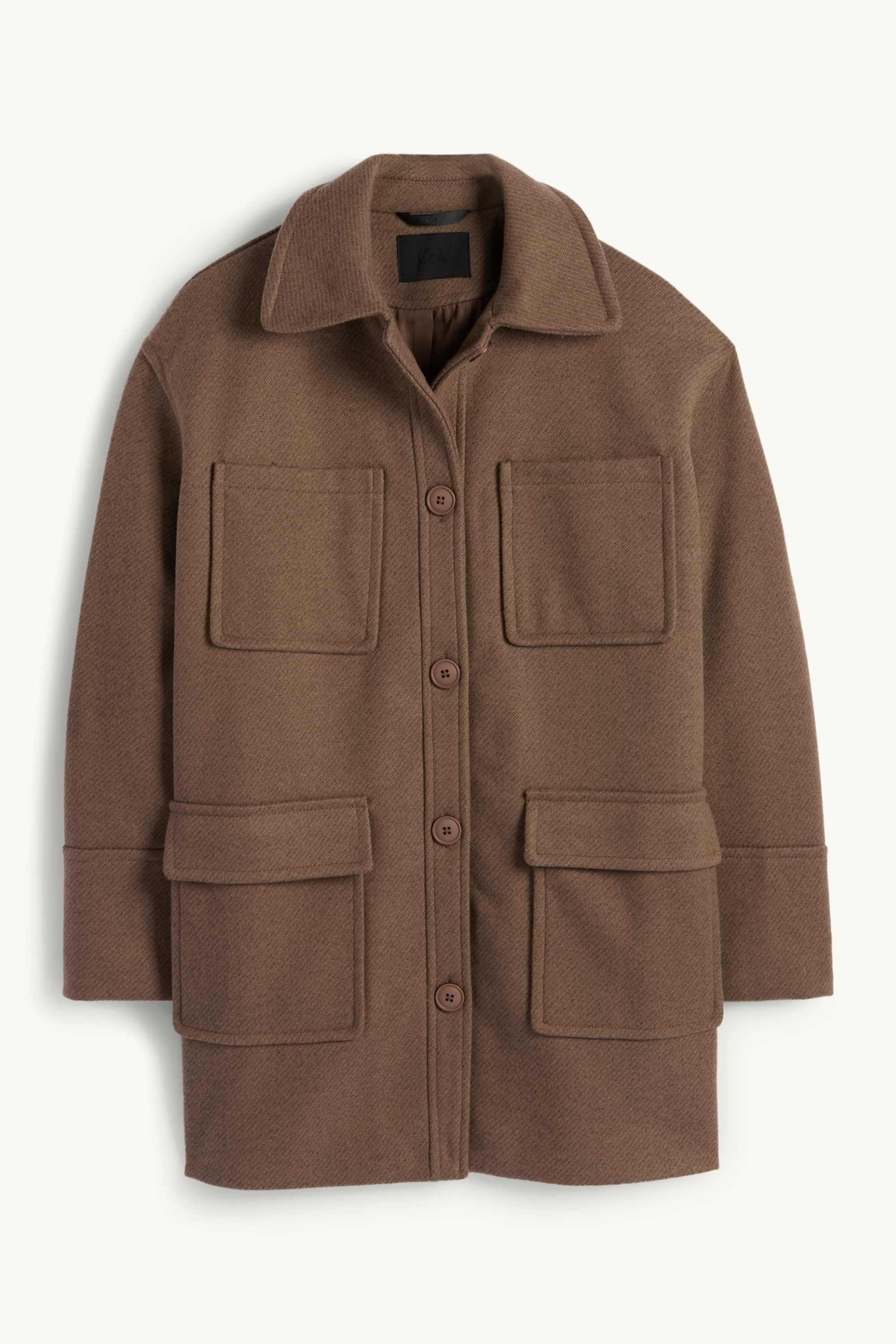 Knitted coat brown