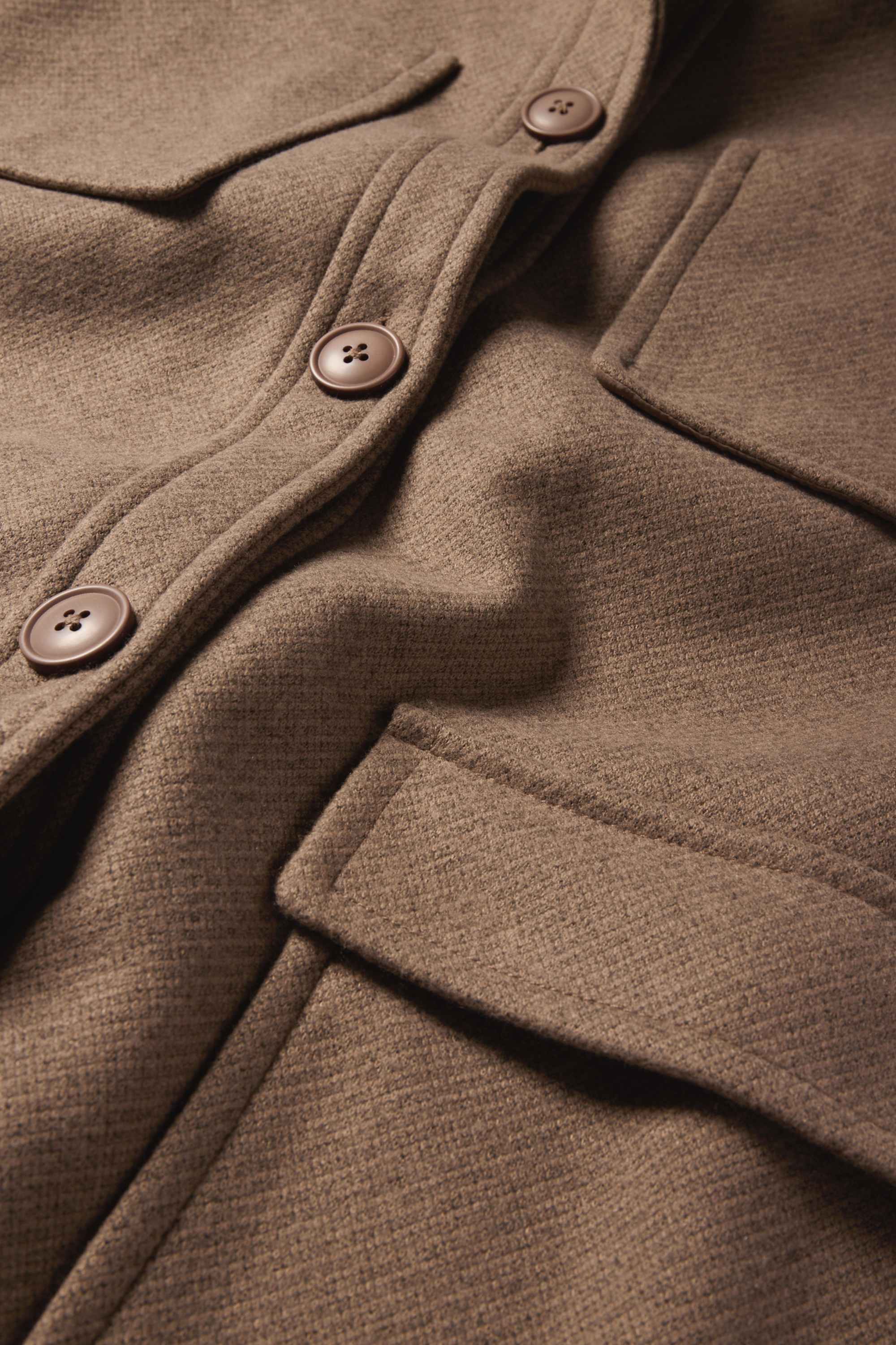 Knitted coat brown
