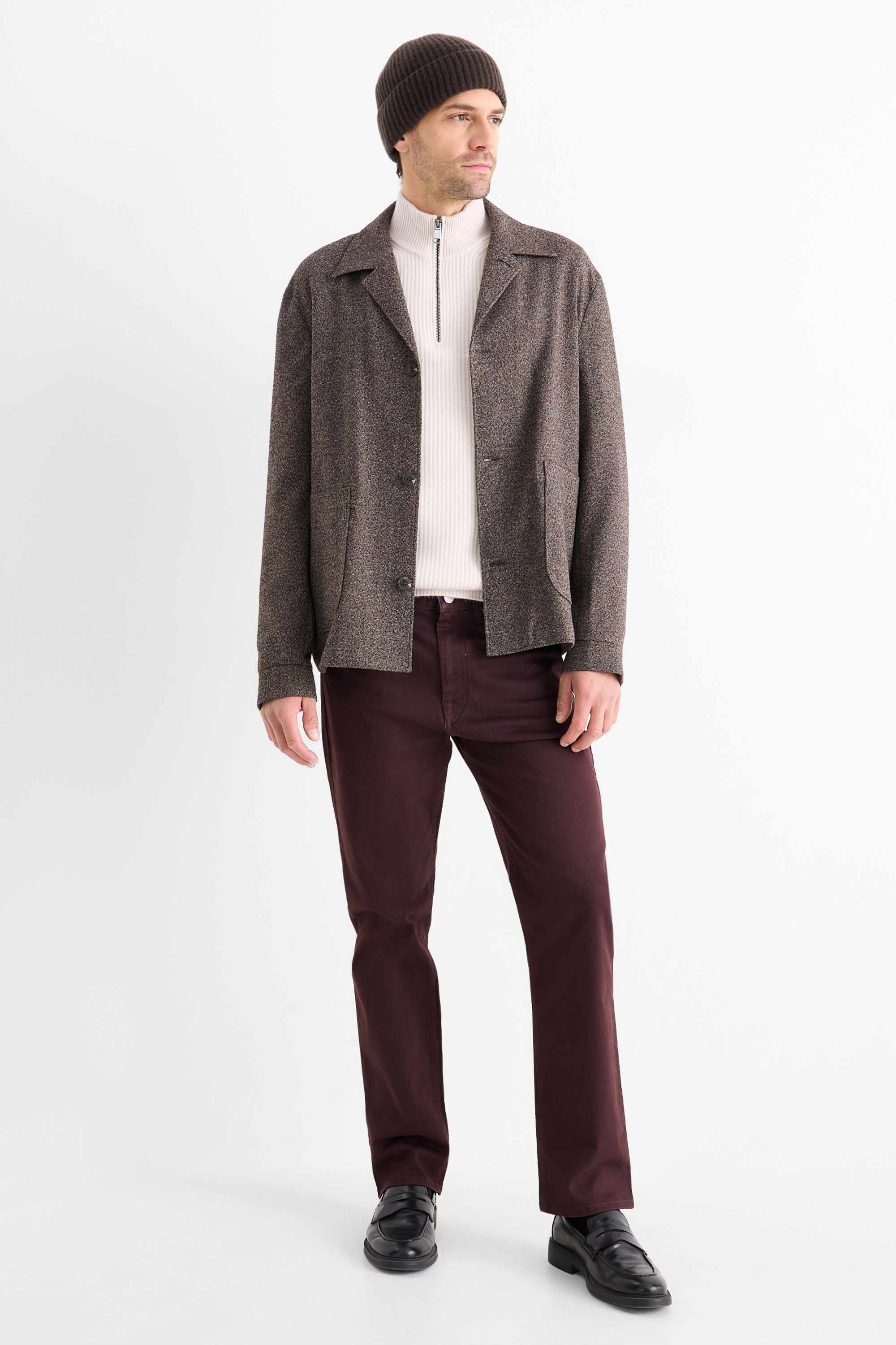 Trousers - regular fit purple