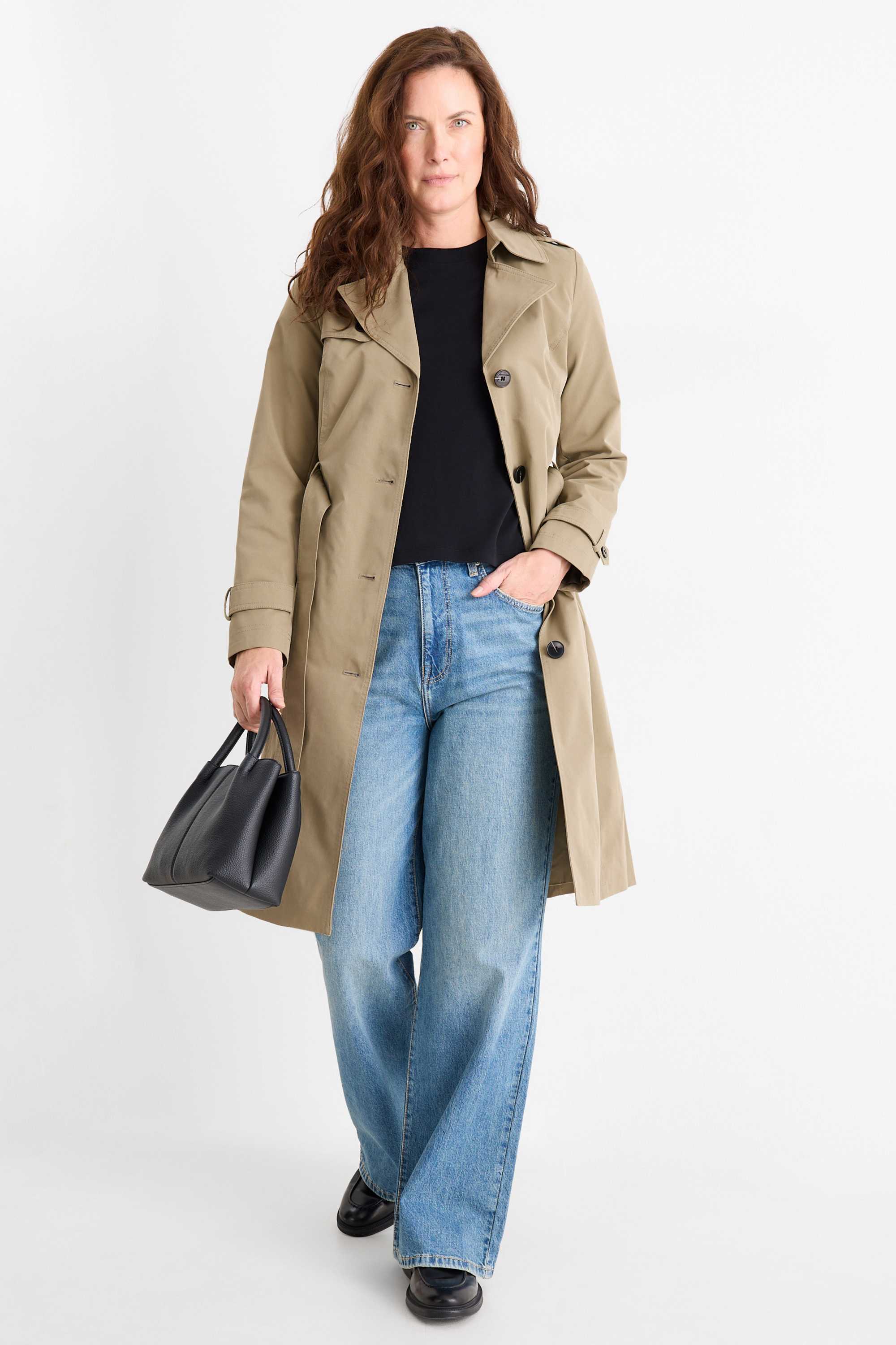 Trench coat green