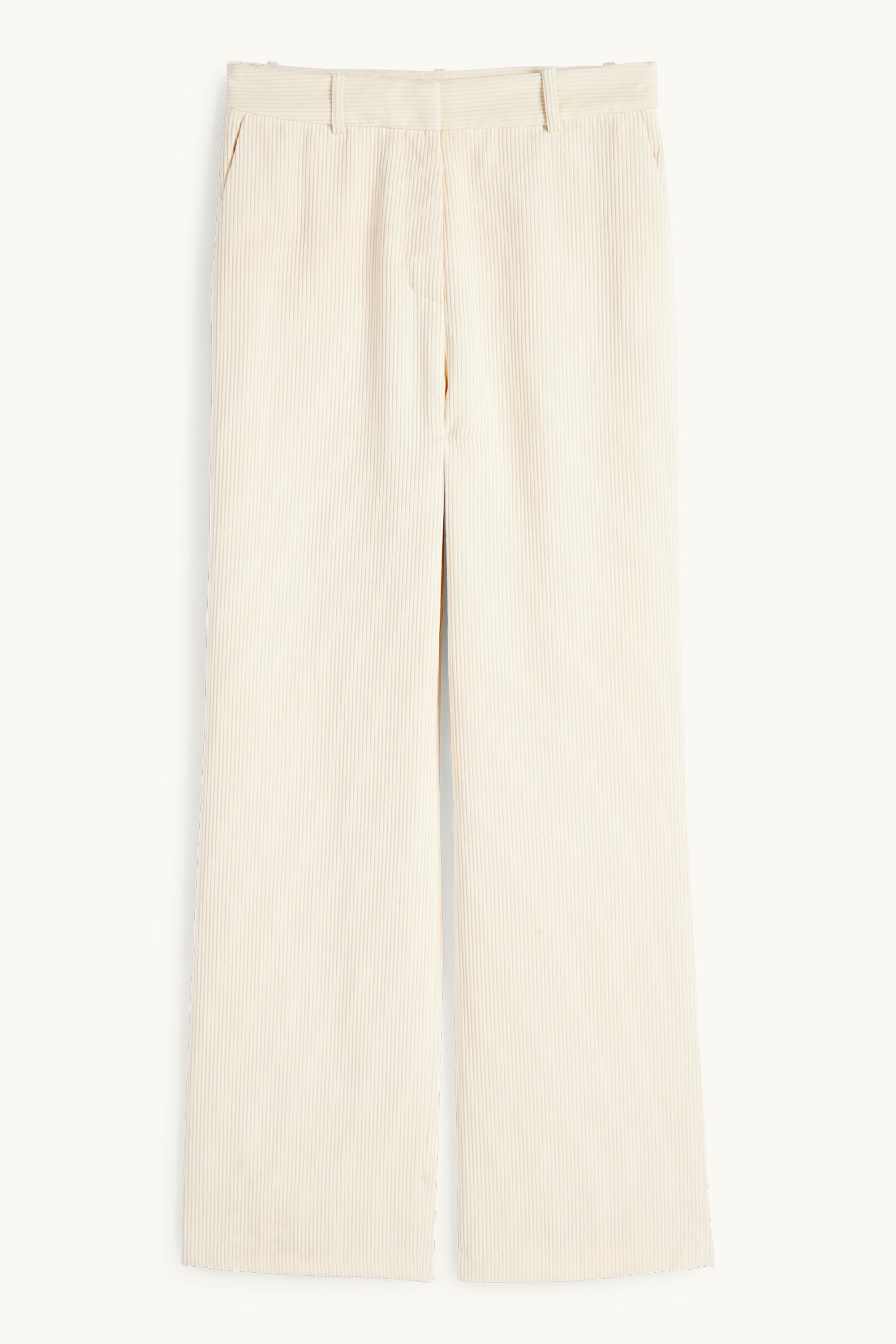 Business trousers - high waist - regular fit cremewhite