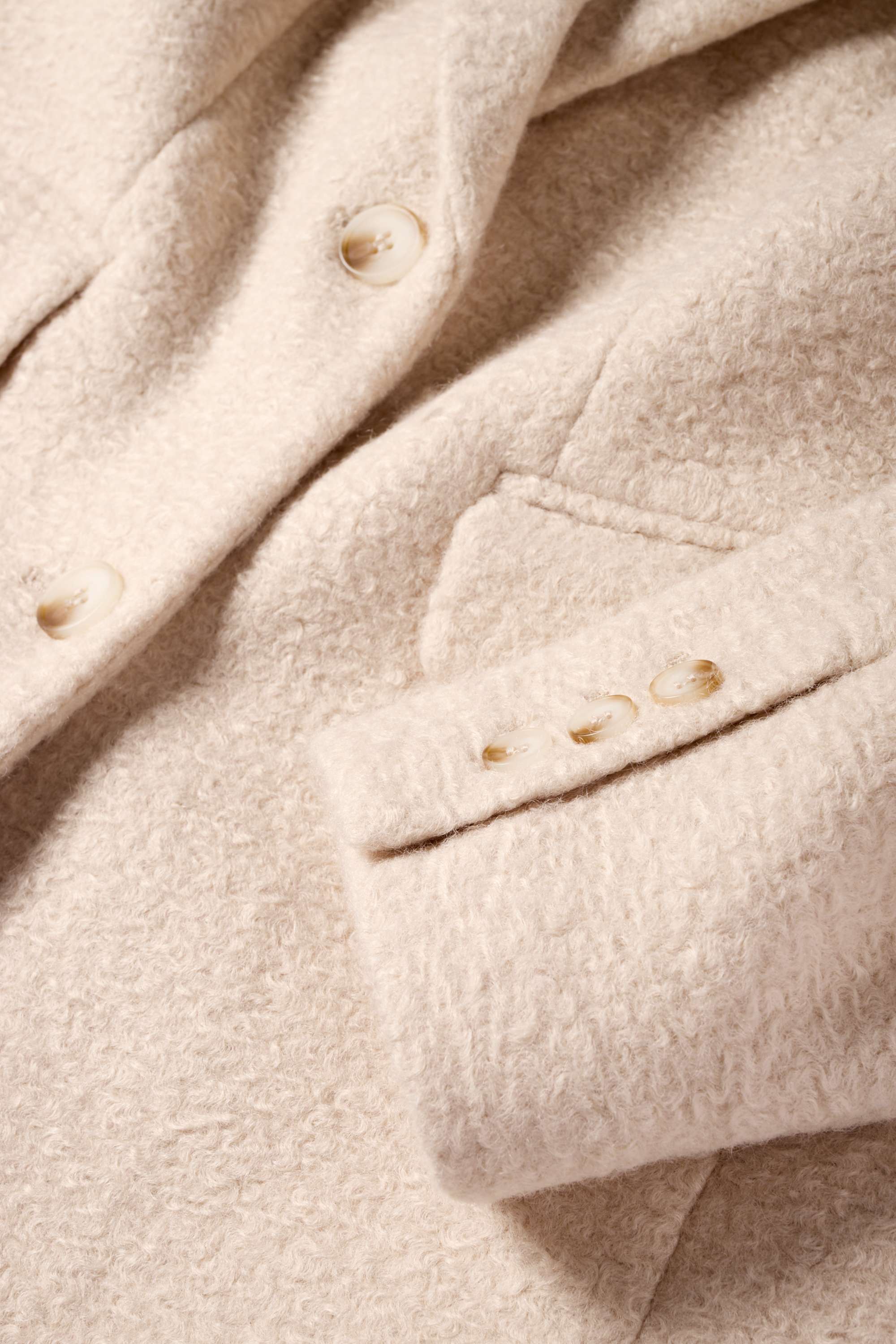 Long blazer - relaxed fit light beige