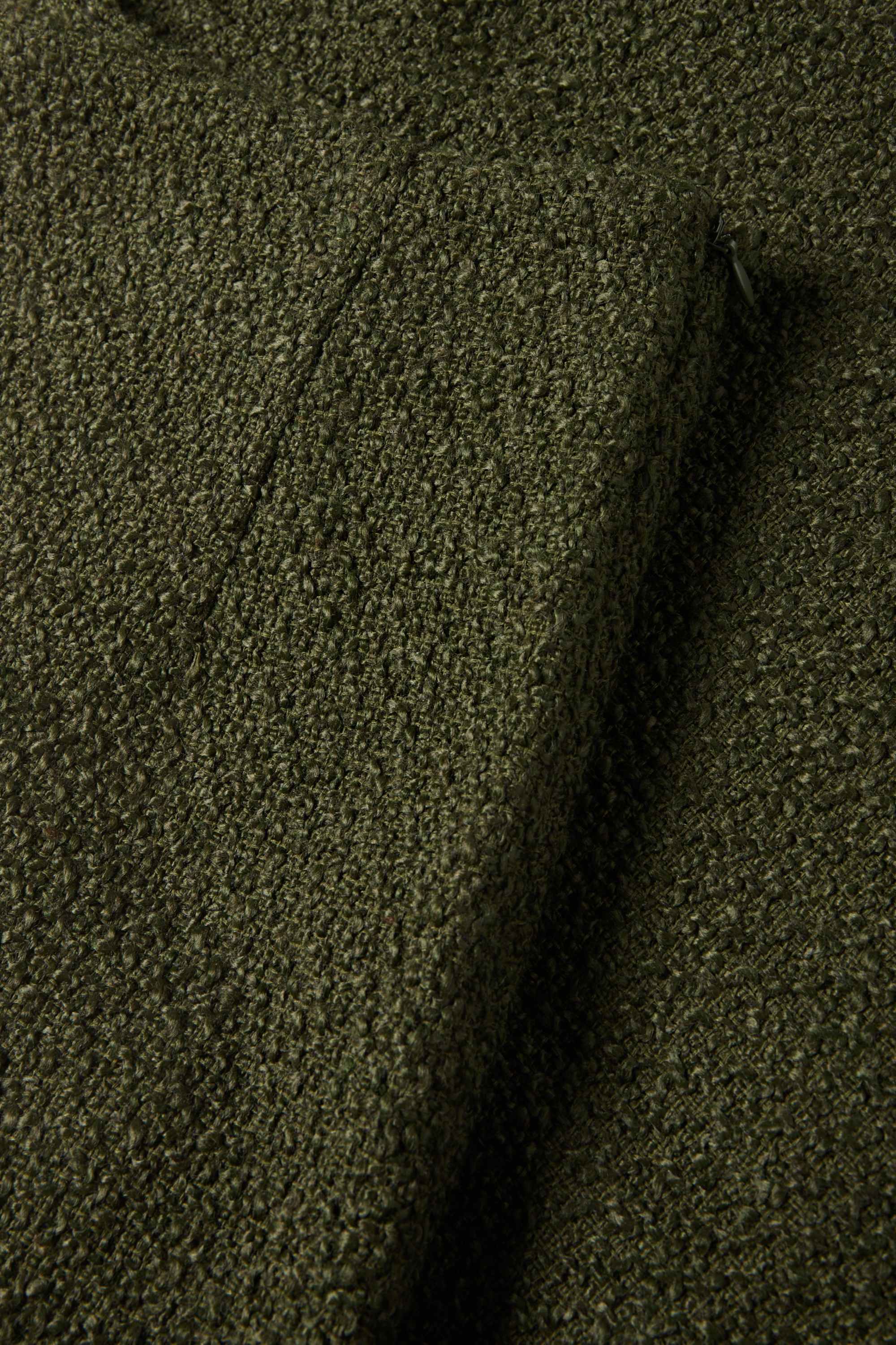 Bouclé - miniskirt dark green