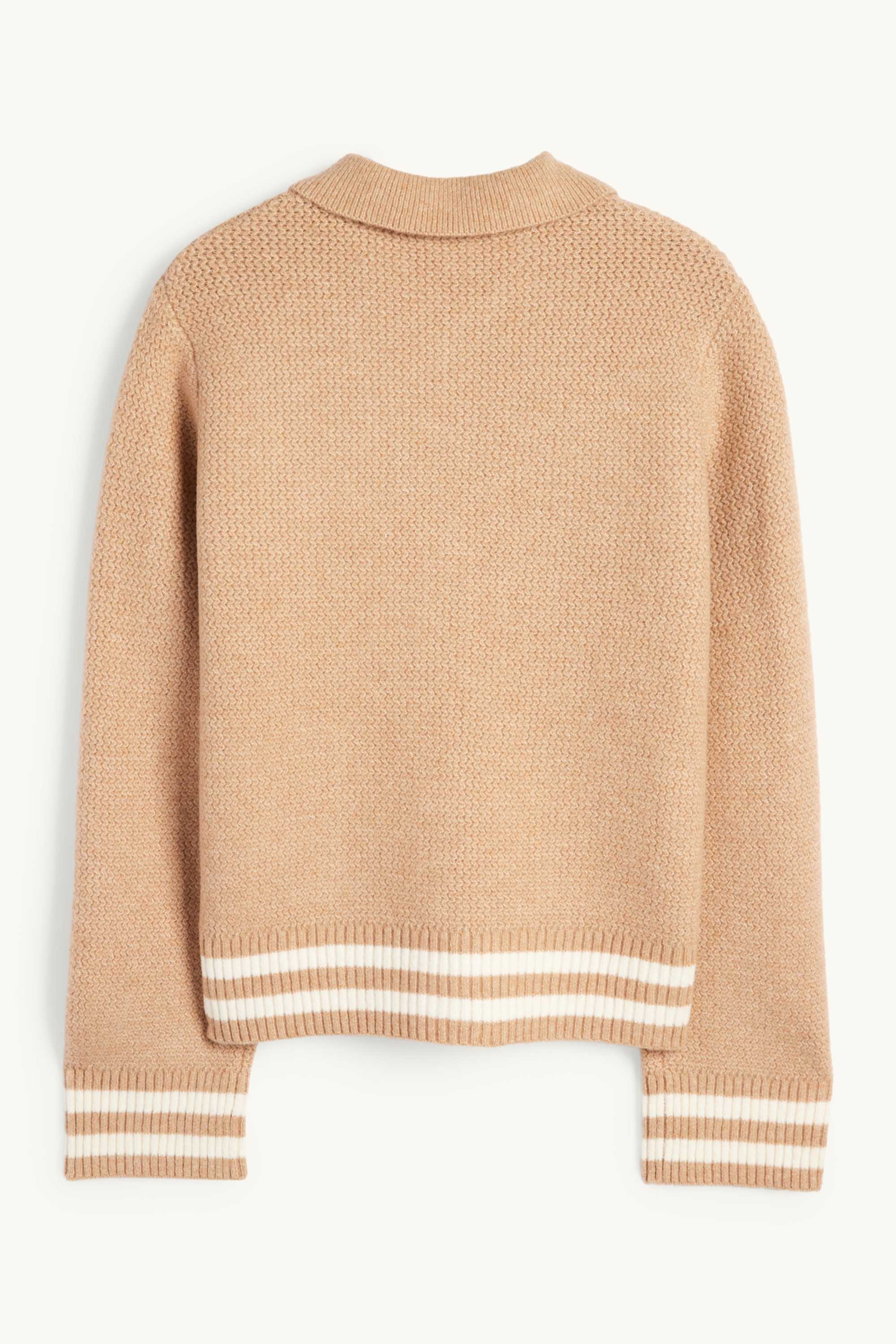 Cardigan - textured beige