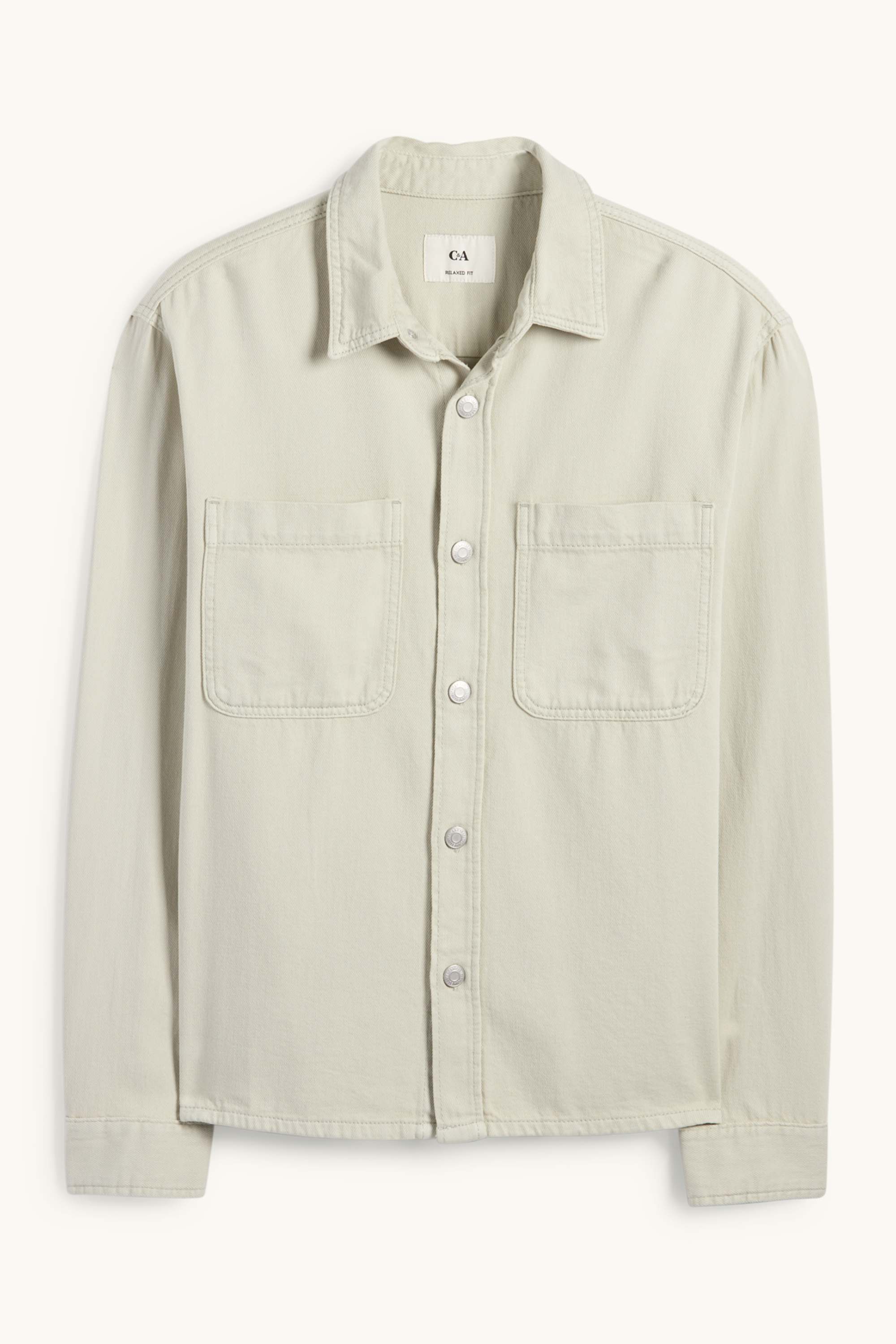 Denim shirt - regular fit - kent collar mint green