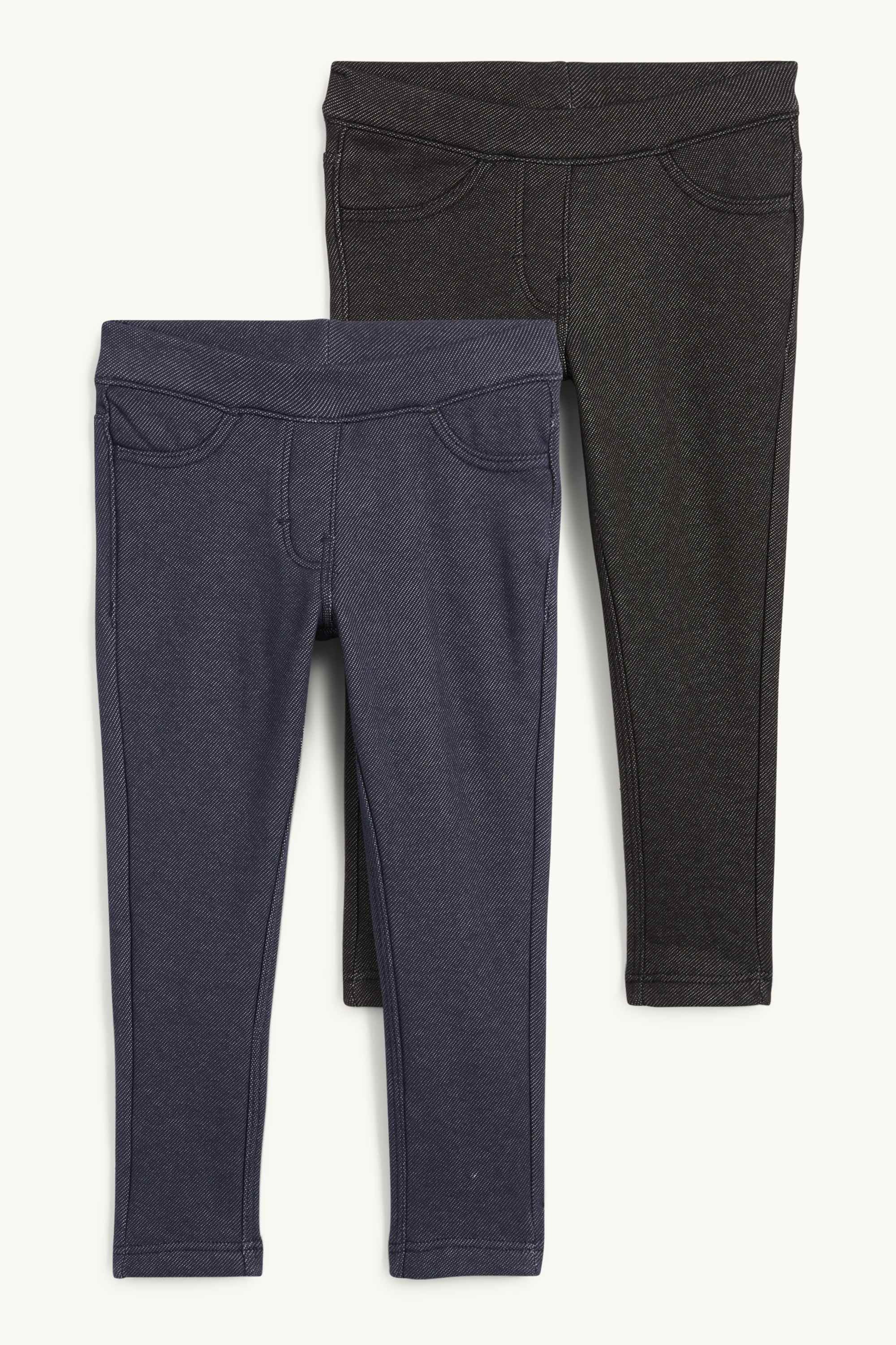 Multipack of 2 - thermal leggings - denim look dark blue