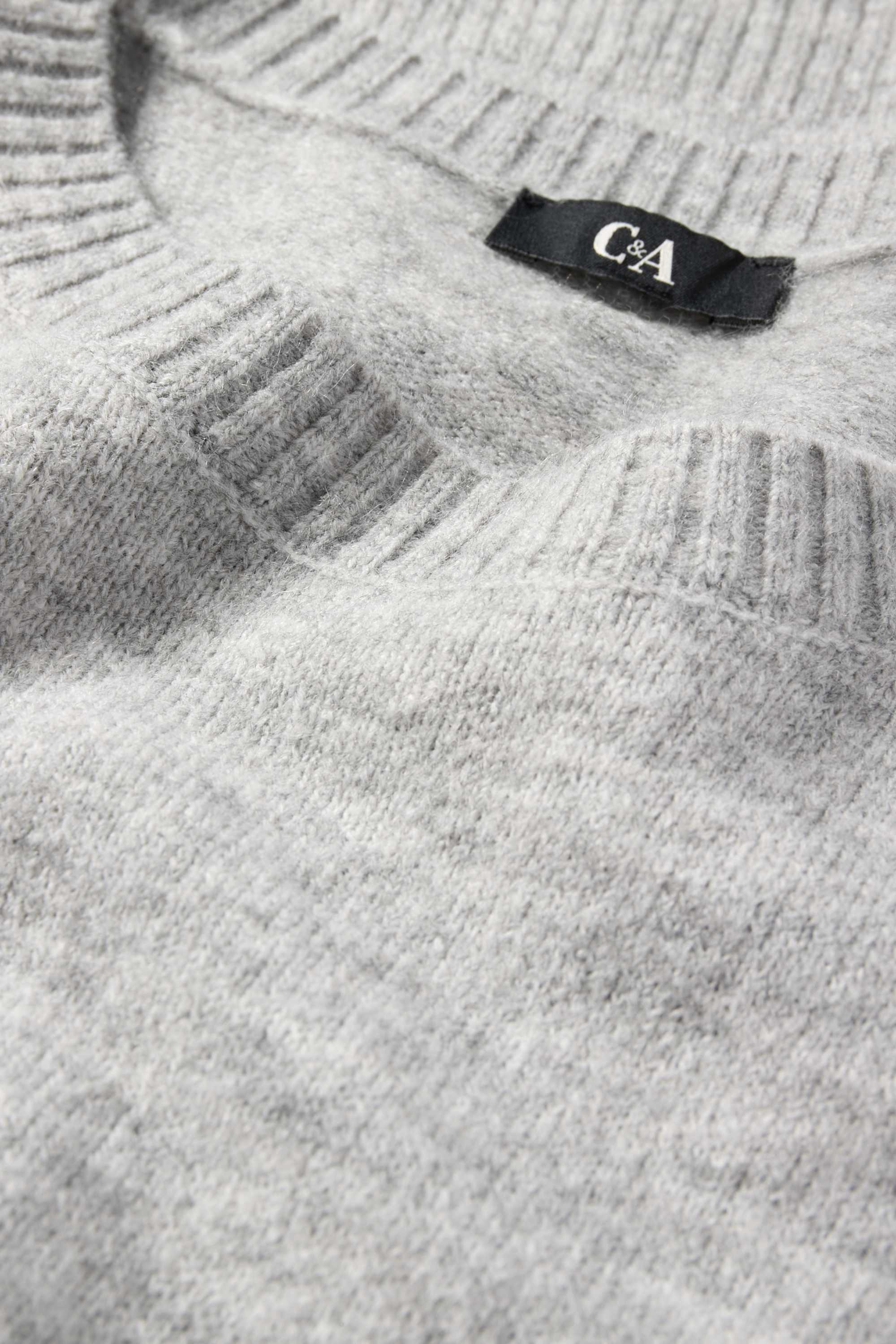 Jumper light gray-melange
