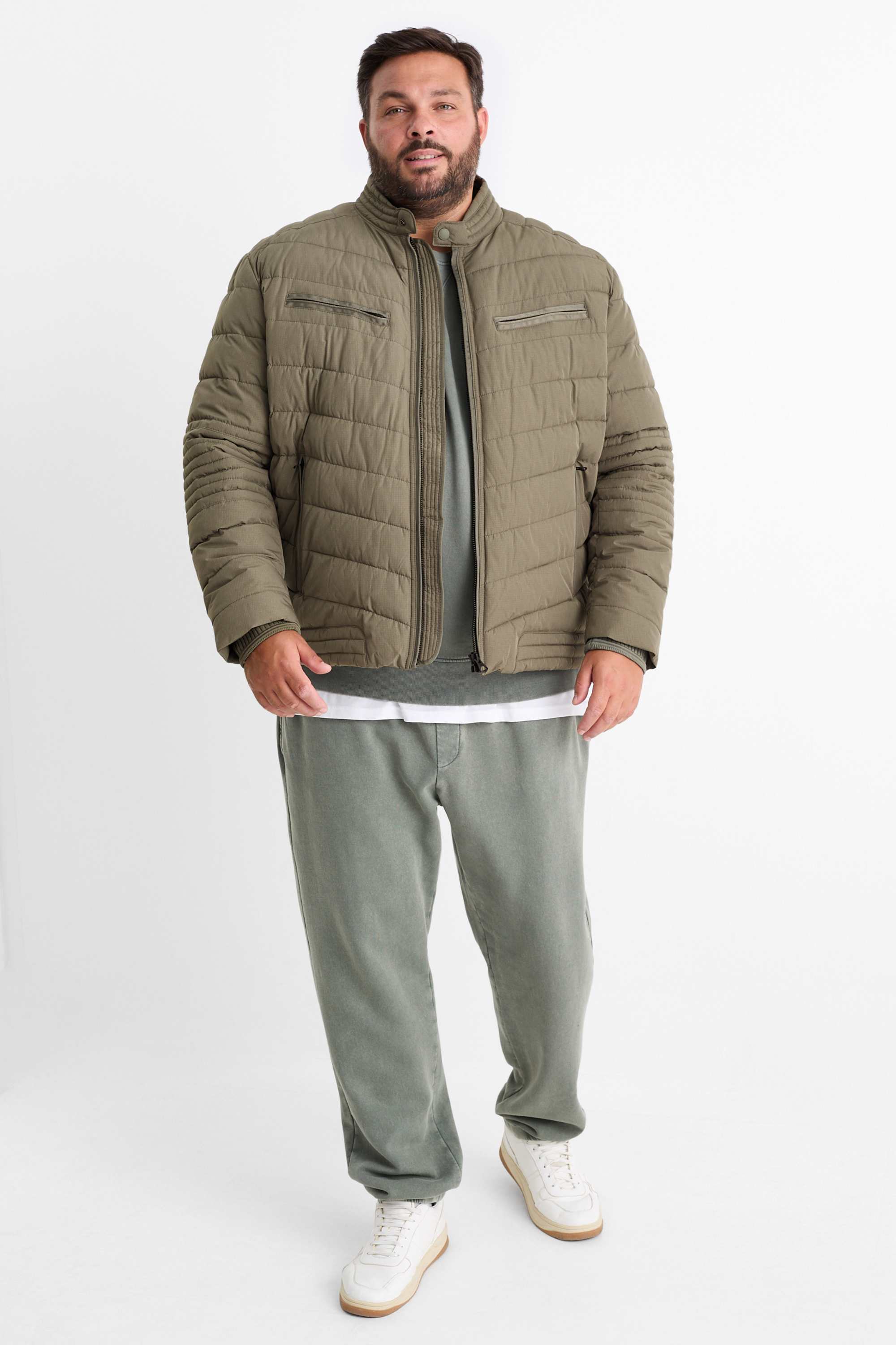 Quilted jacket khaki