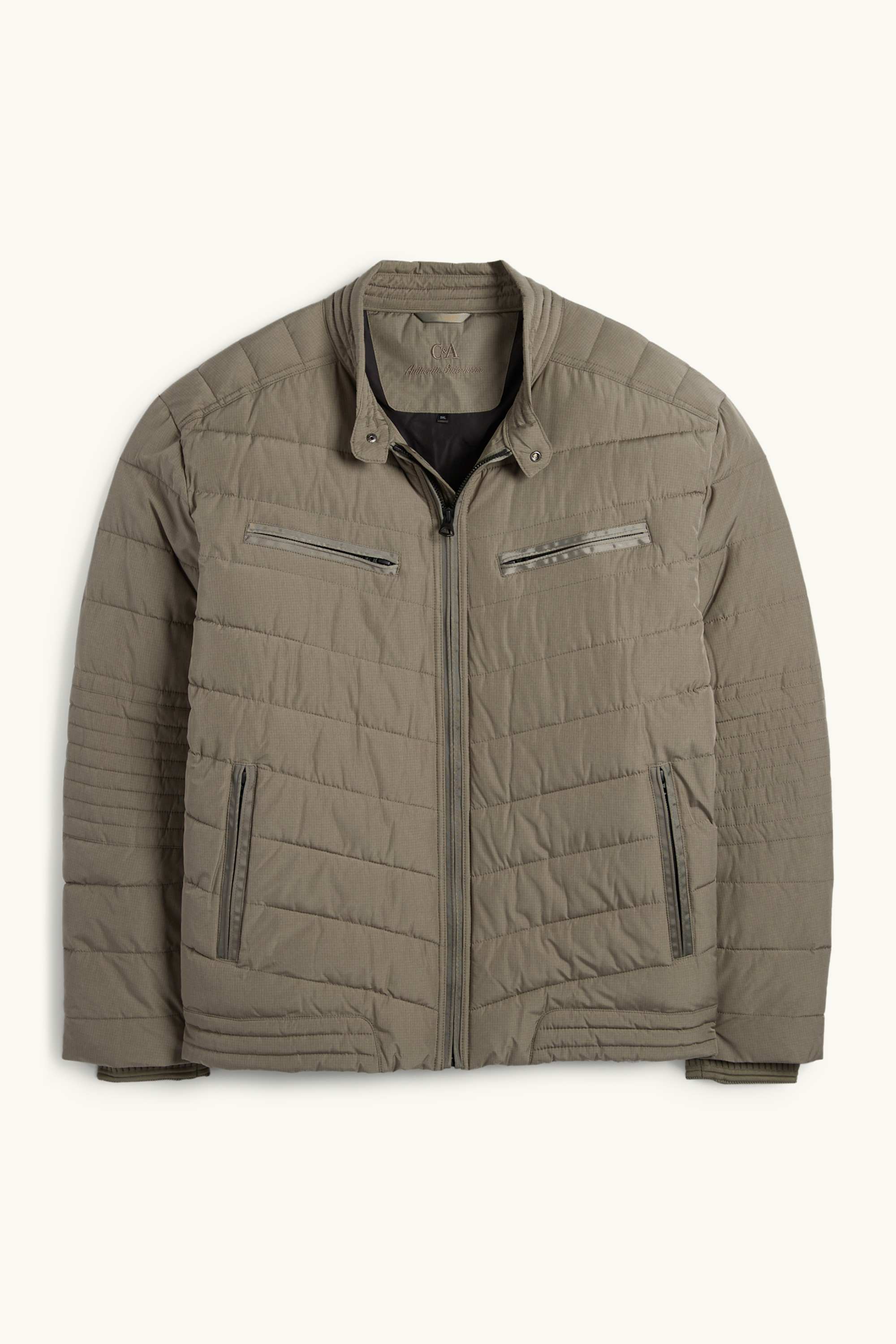 Quilted jacket khaki