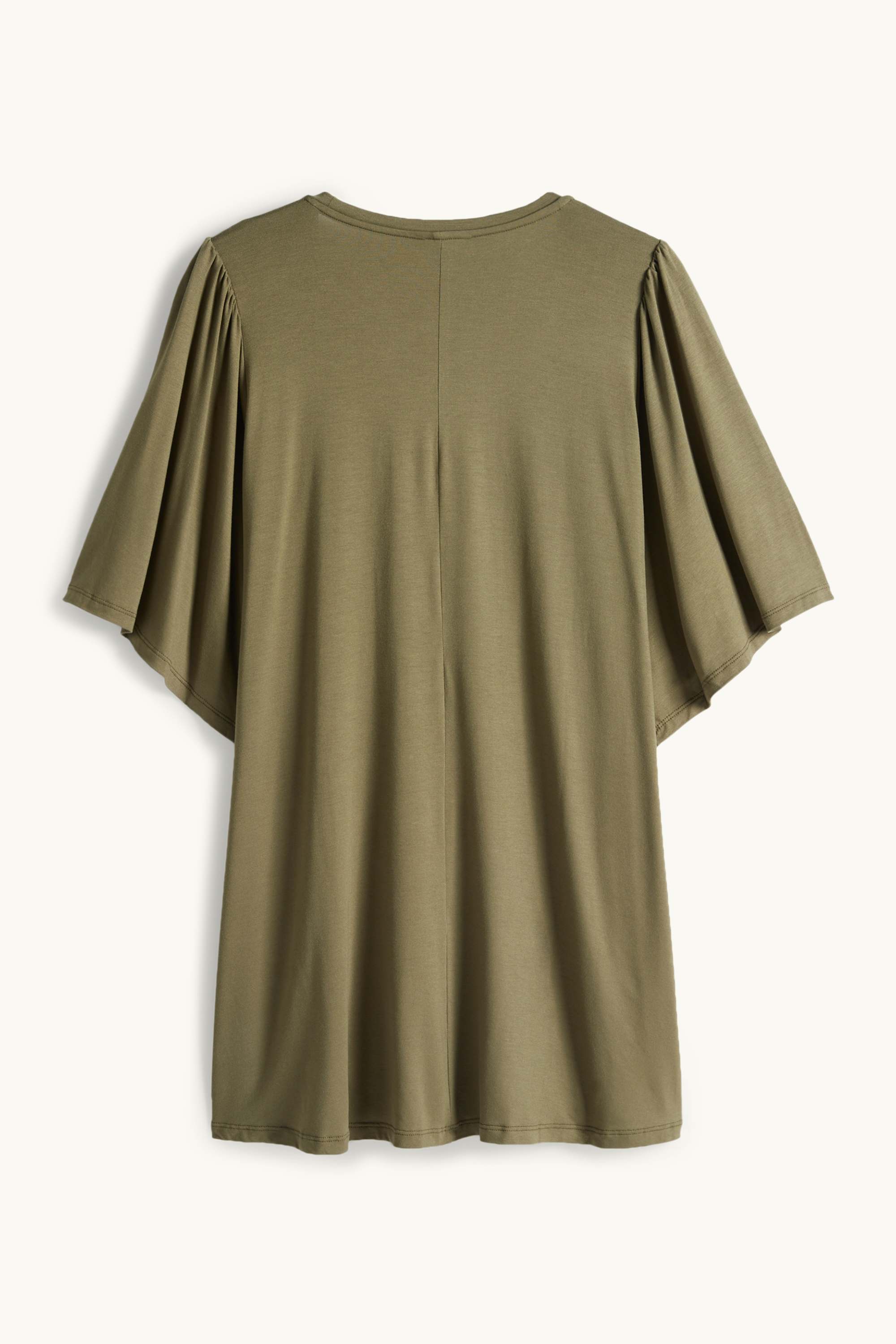 V-neck T-shirt khaki