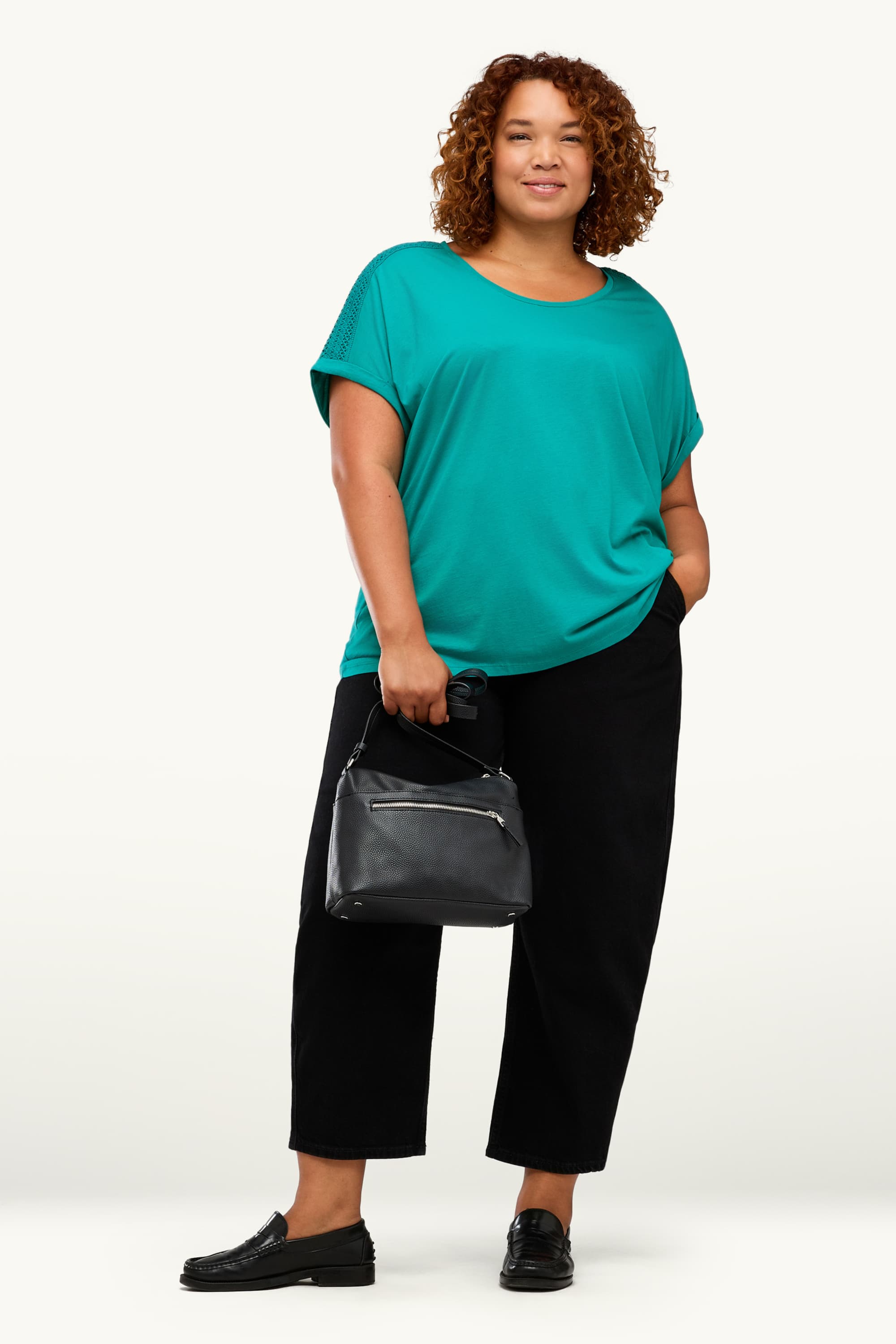 T-shirt turquoise