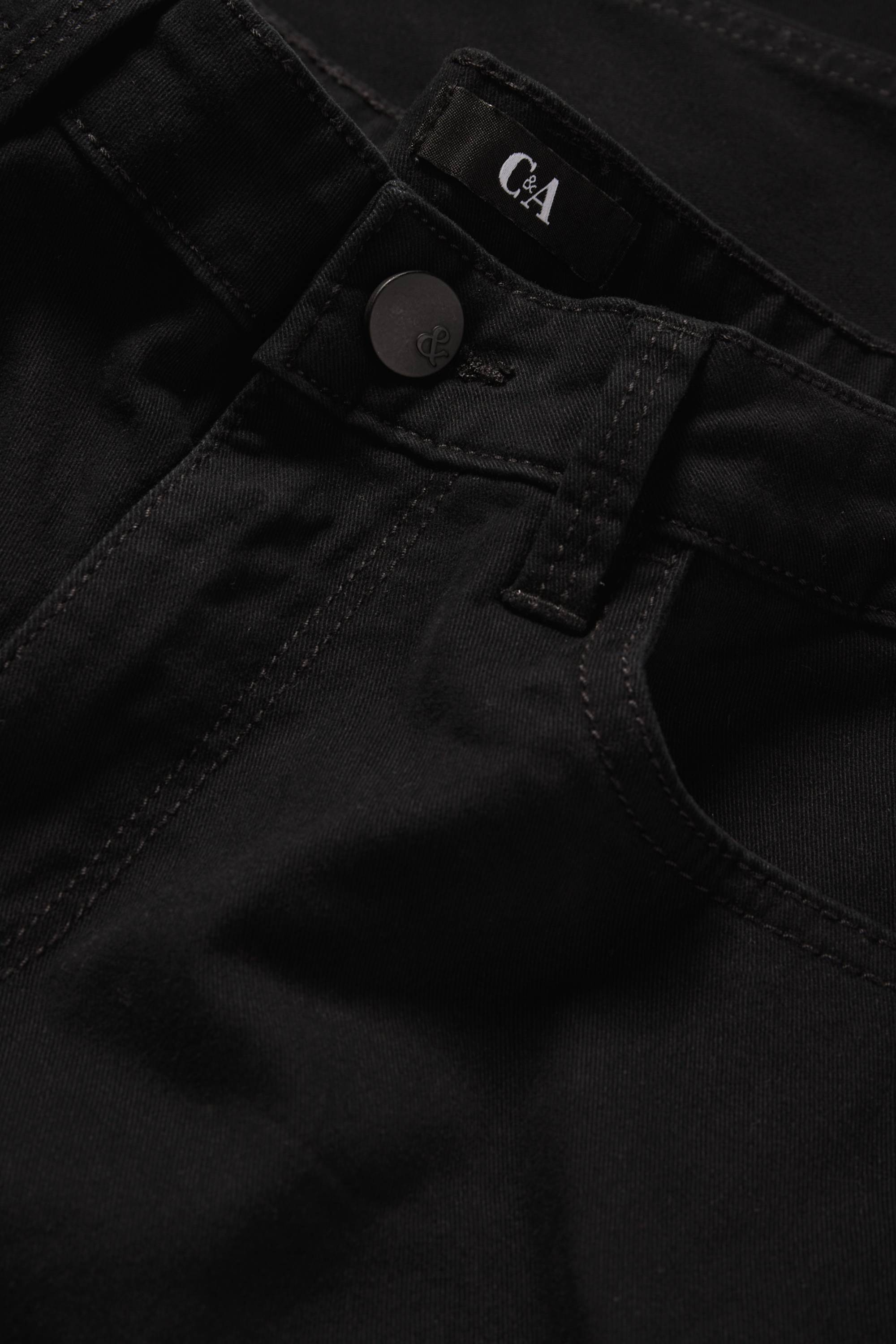 Cloth trousers - high waist - slim fit black